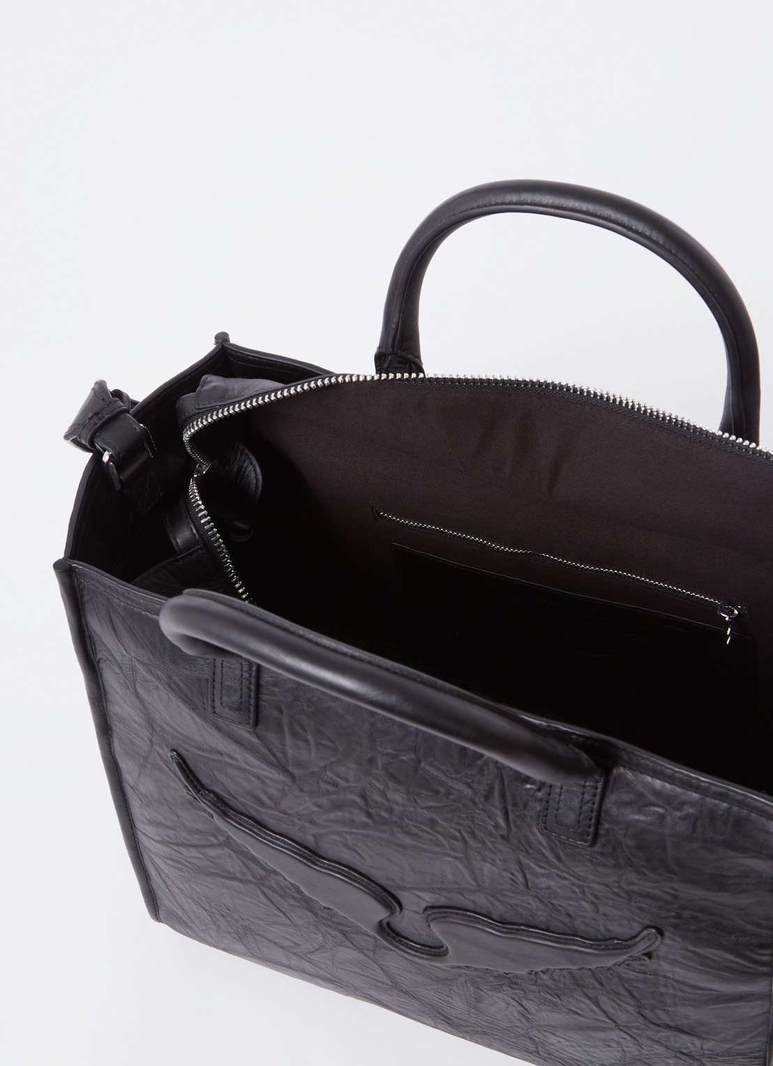 Zadig&Voltaire Angel handtas van leer met afneembare schouderriem - detail 5 zwart