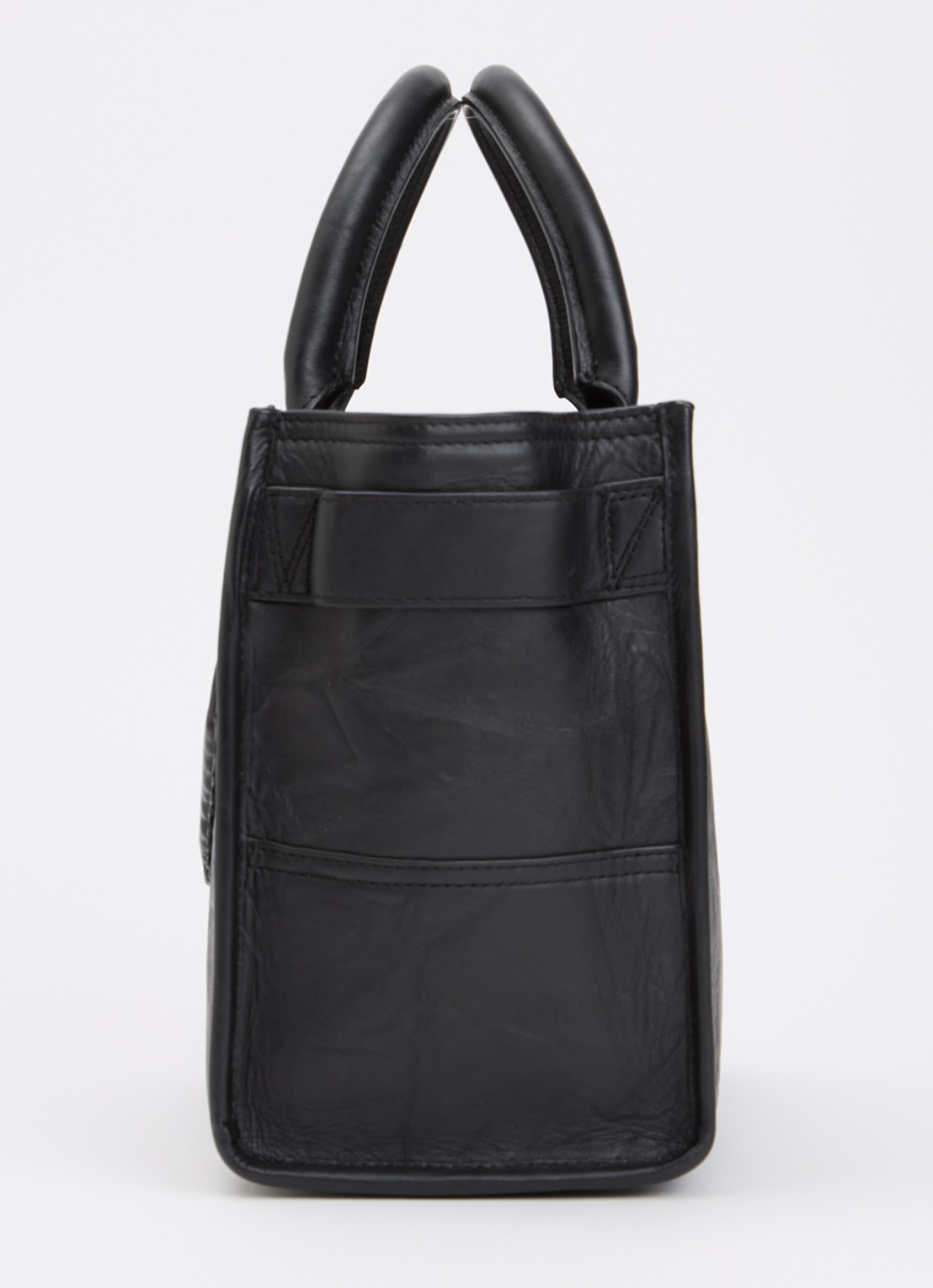 Zadig&Voltaire Angel Tote XS handtas van leer met logo - detail 6 zwart