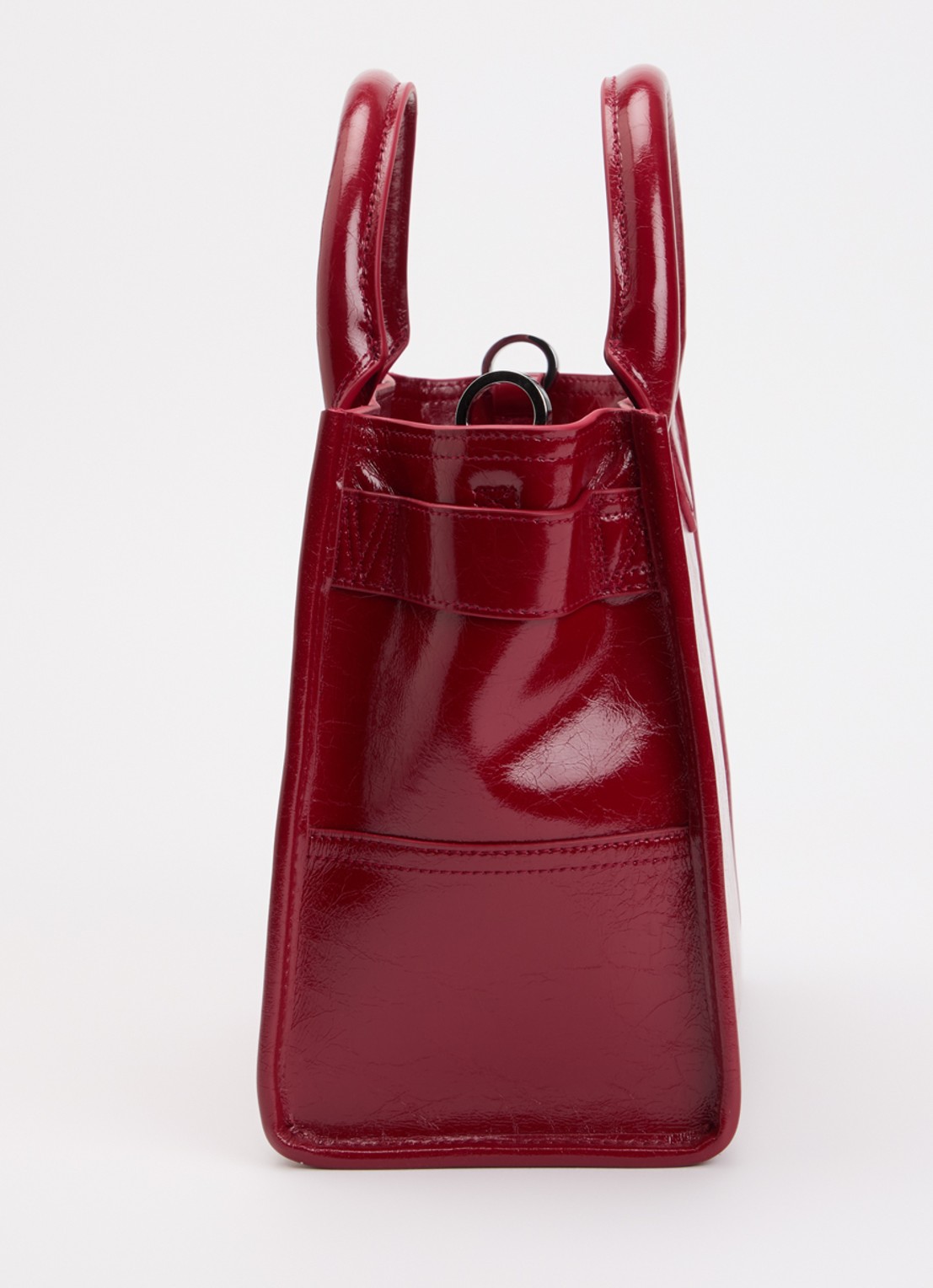 Zadig&Voltaire Angel XS handtas van leer met afneembare schouderriem - detail 2 steenrood