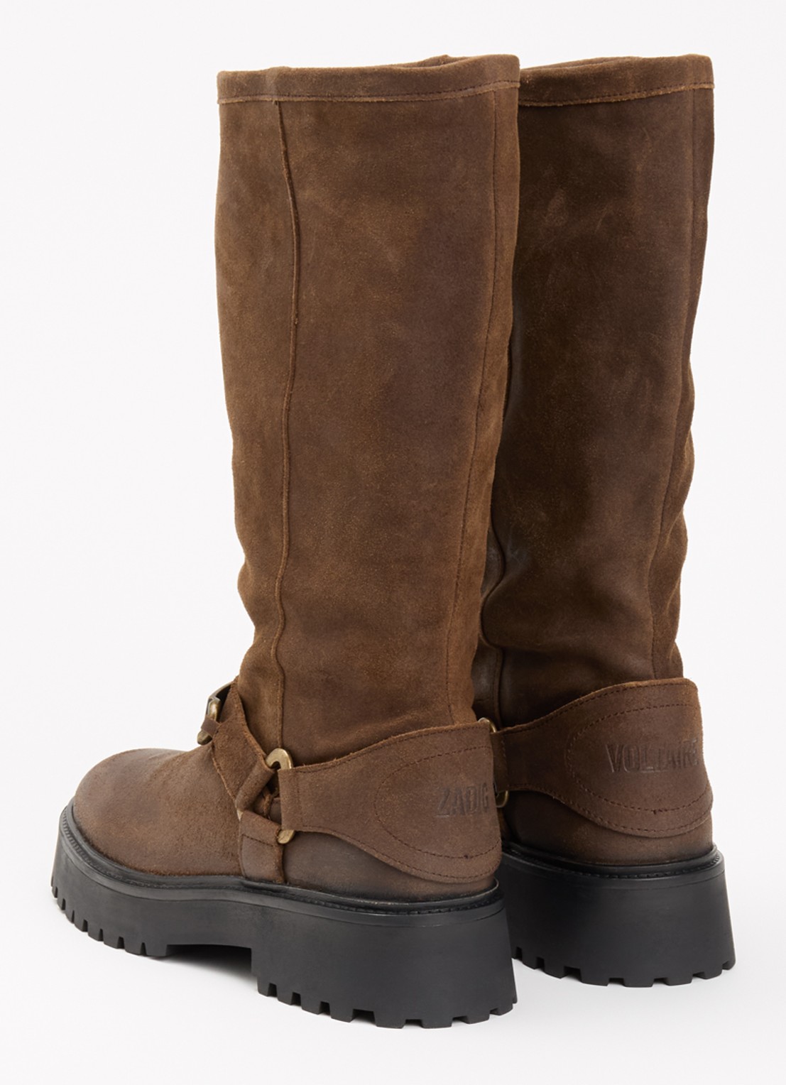 Zadig&Voltaire Angie laars van suède - achterkant 2 bruin