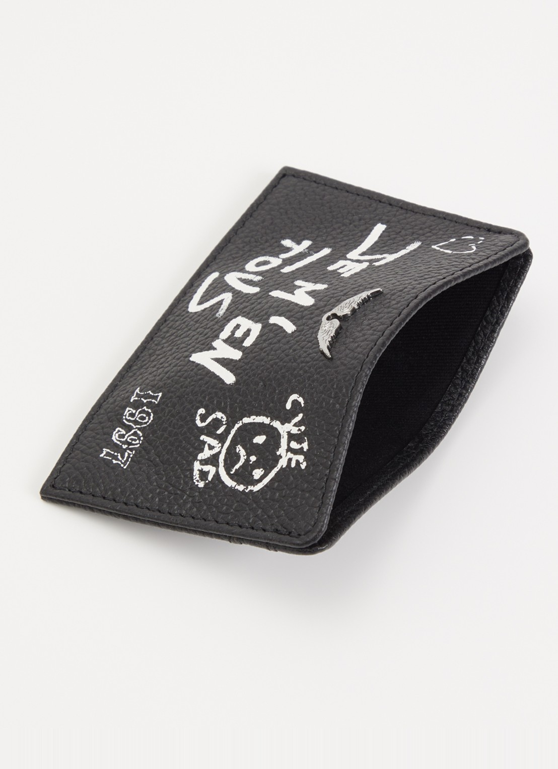 Zadig&Voltaire Arty Tag pasjeshouder van leer - voorkant 2 zwart