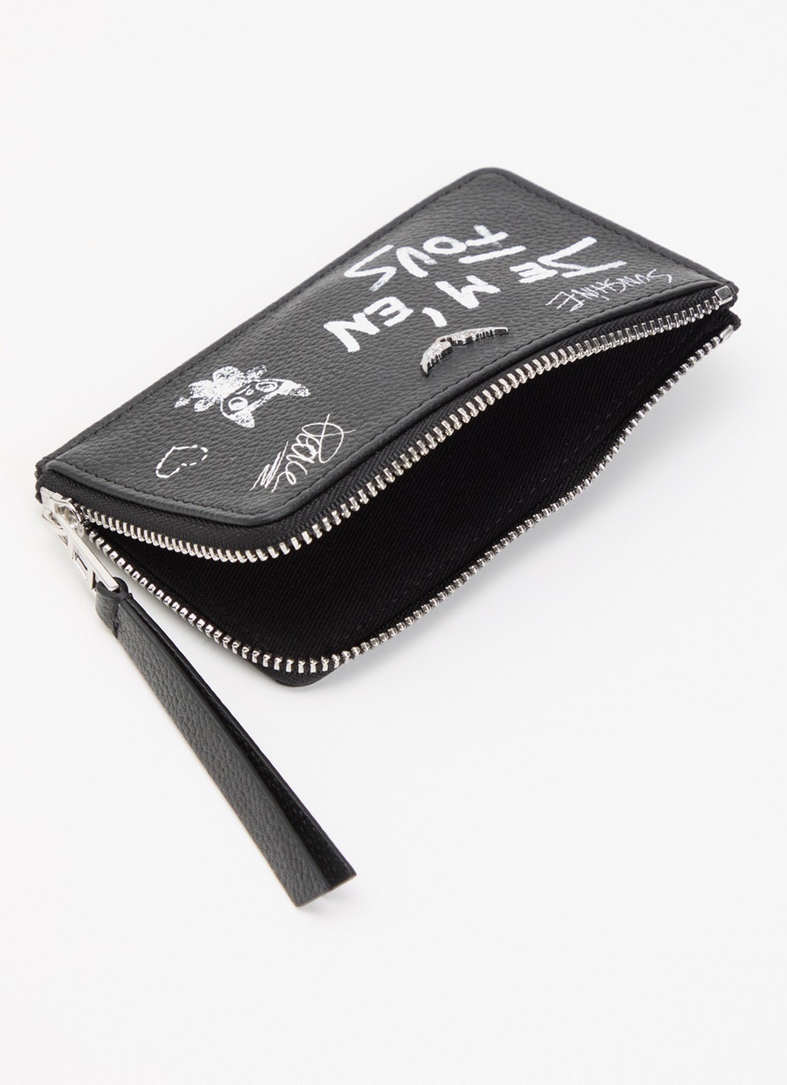 Zadig&Voltaire Arty Tag portemonnee van kalfsleer - voorkant 3 zwart