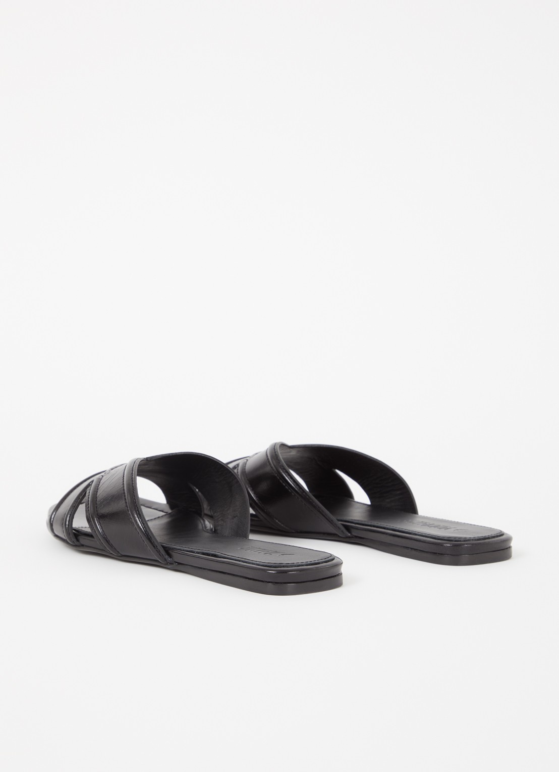 Zadig&Voltaire Azora sandaal van leer - achterkant zwart