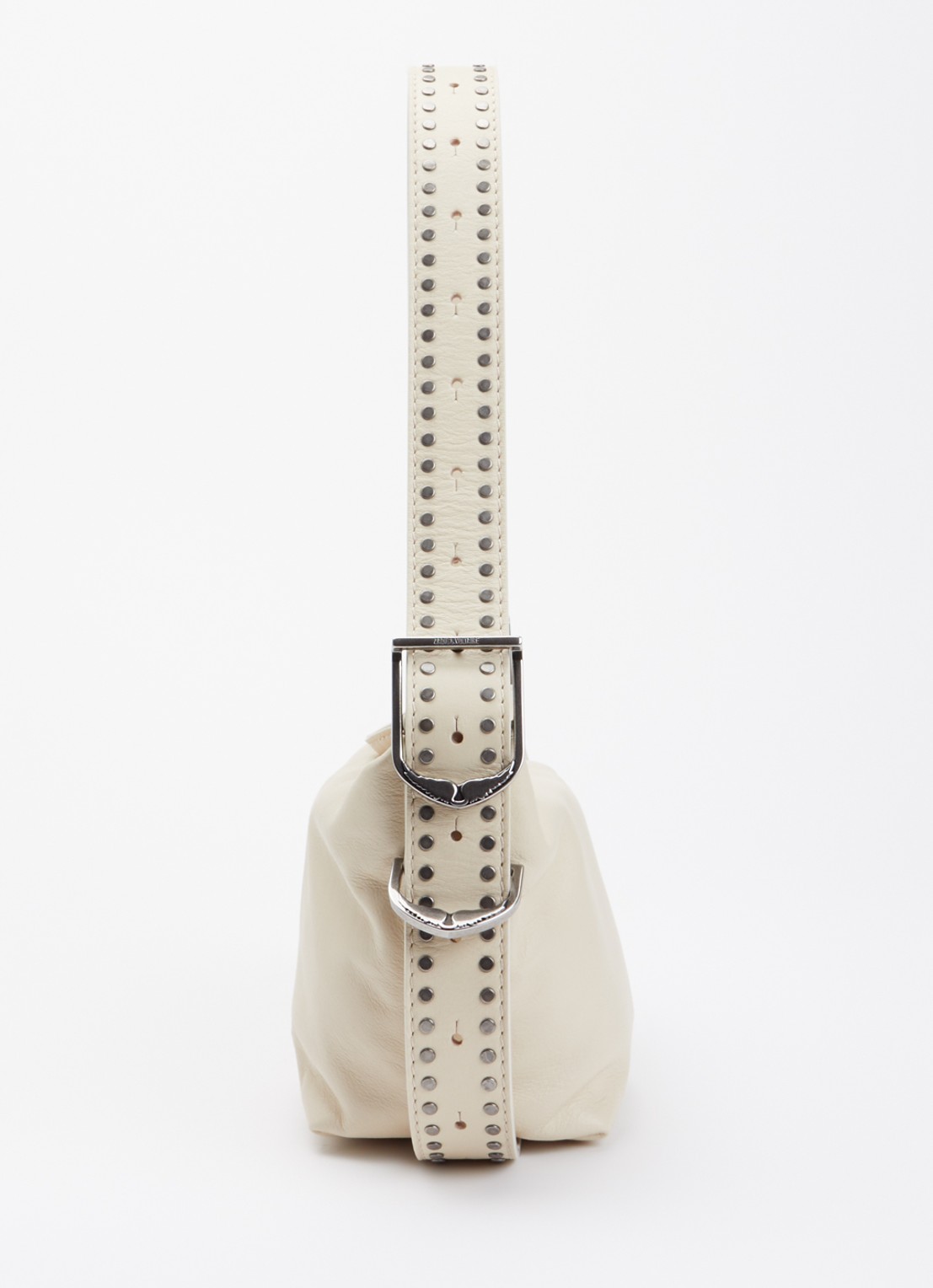Zadig&Voltaire Baby Jane crossbodytas van leer - detail 2 creme