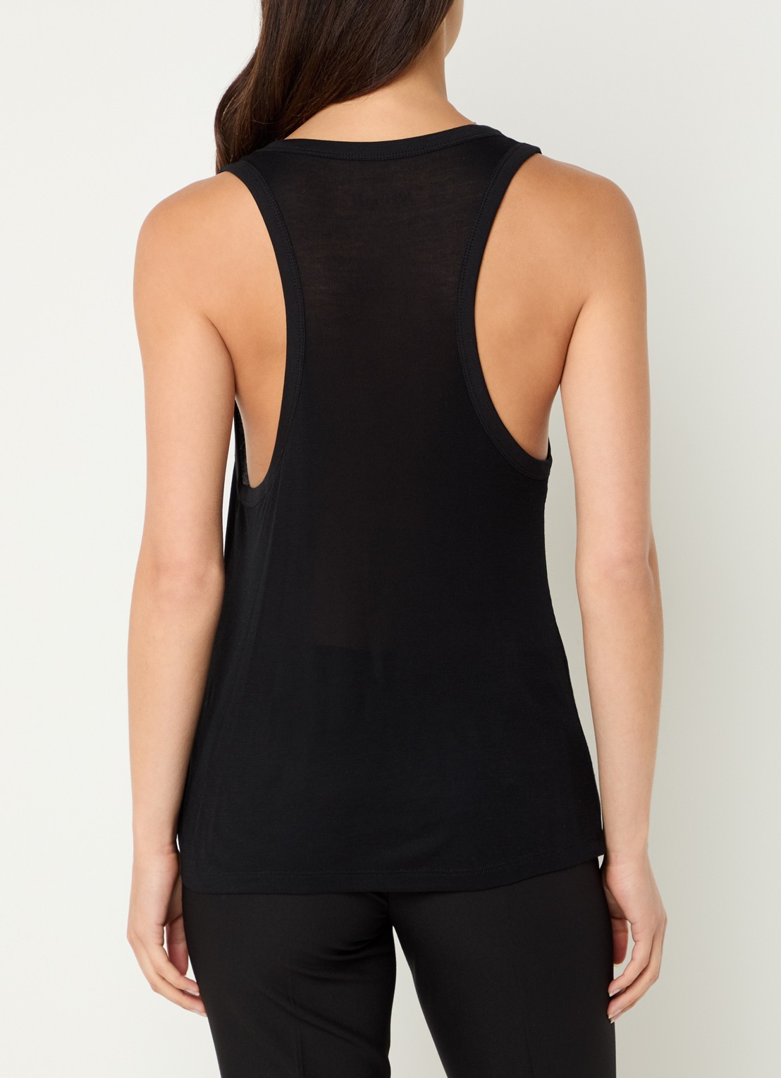 Zadig&Voltaire Bianca tanktop met stretch - achterkant 4 zwart