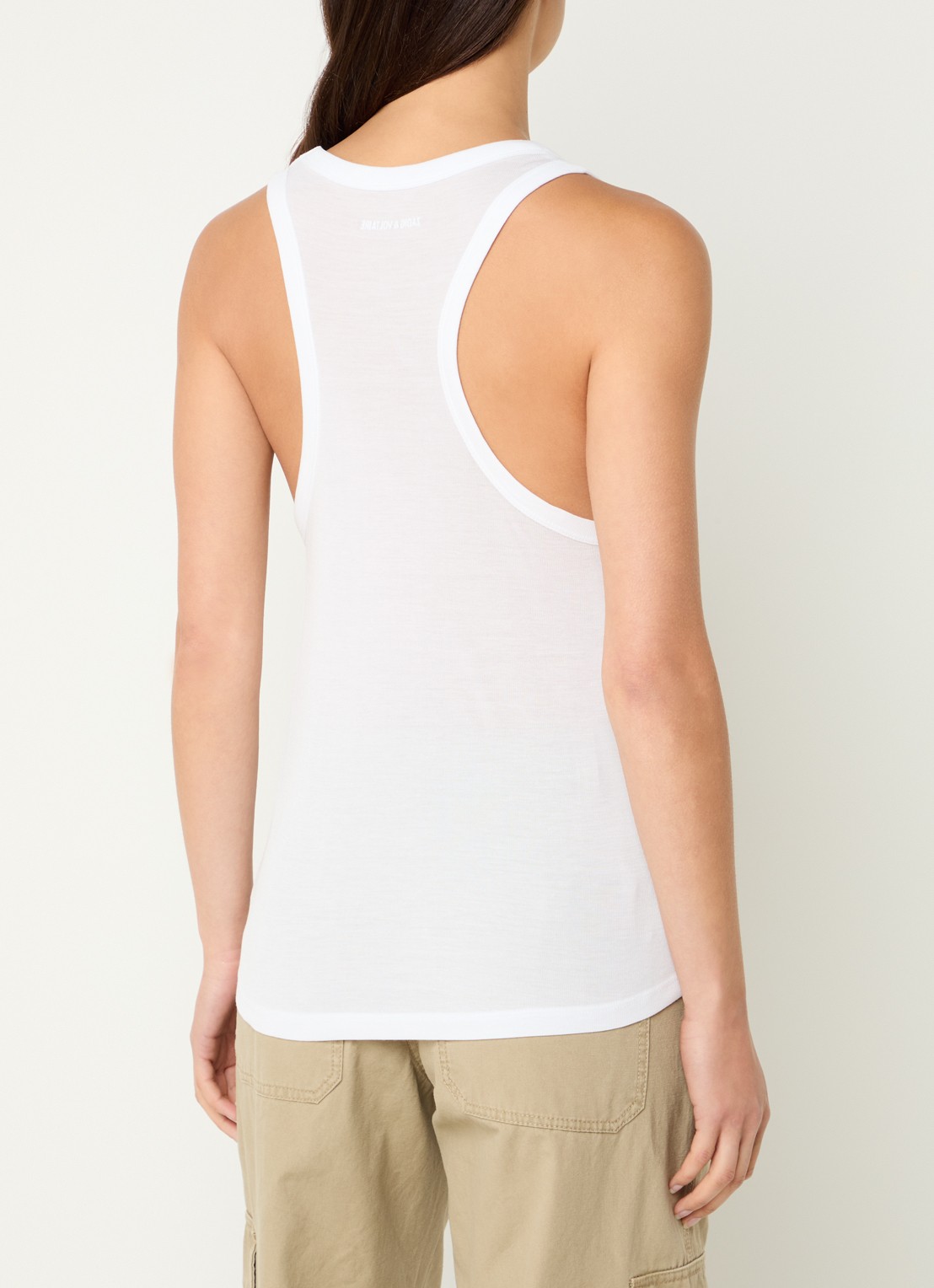 Zadig&Voltaire Bianca tanktop met stretch - achterkant wit