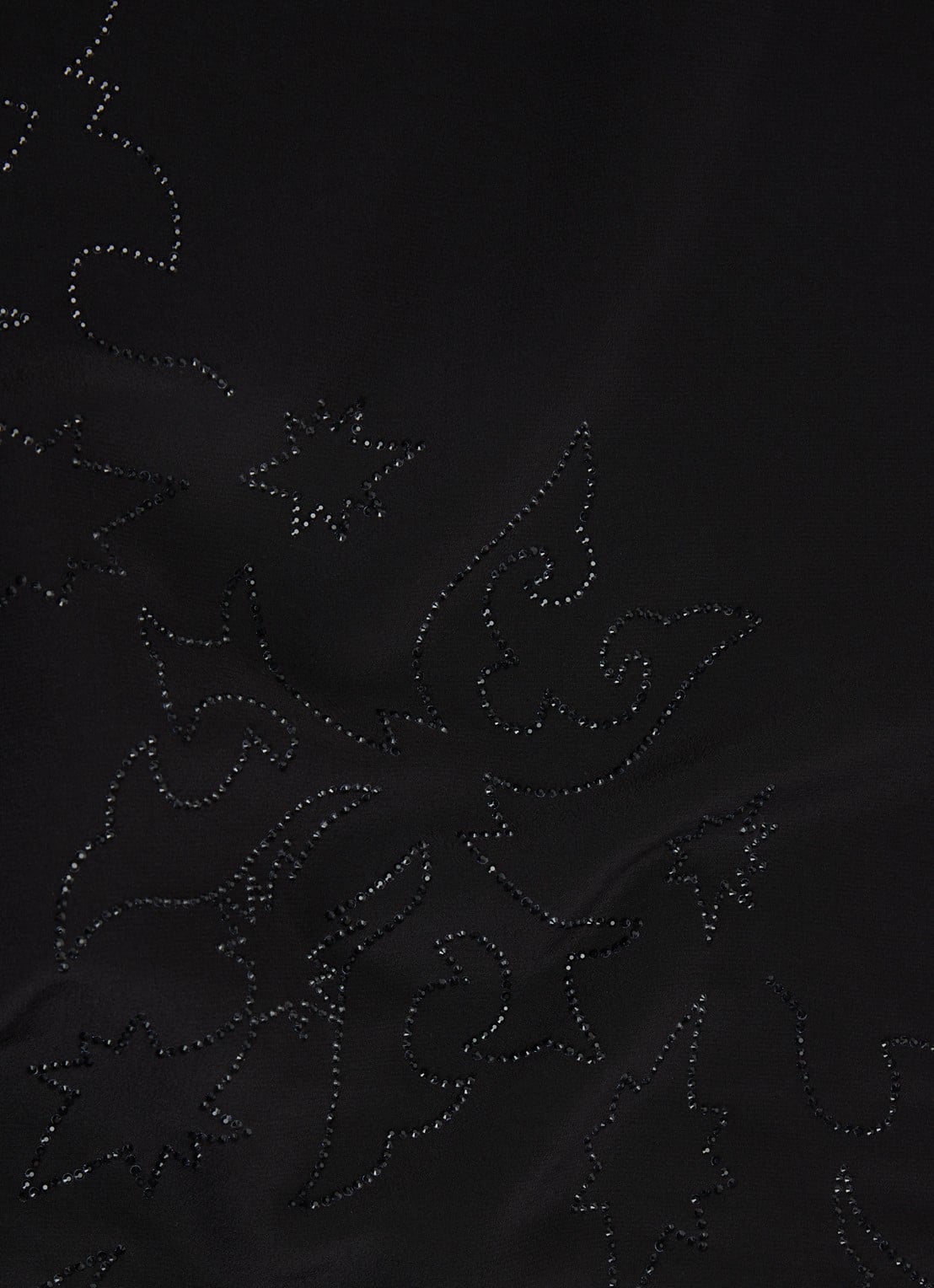 Zadig&Voltaire Blondie Western sjaal van zijde met strass 85 x 85 cm - detail 2 zwart