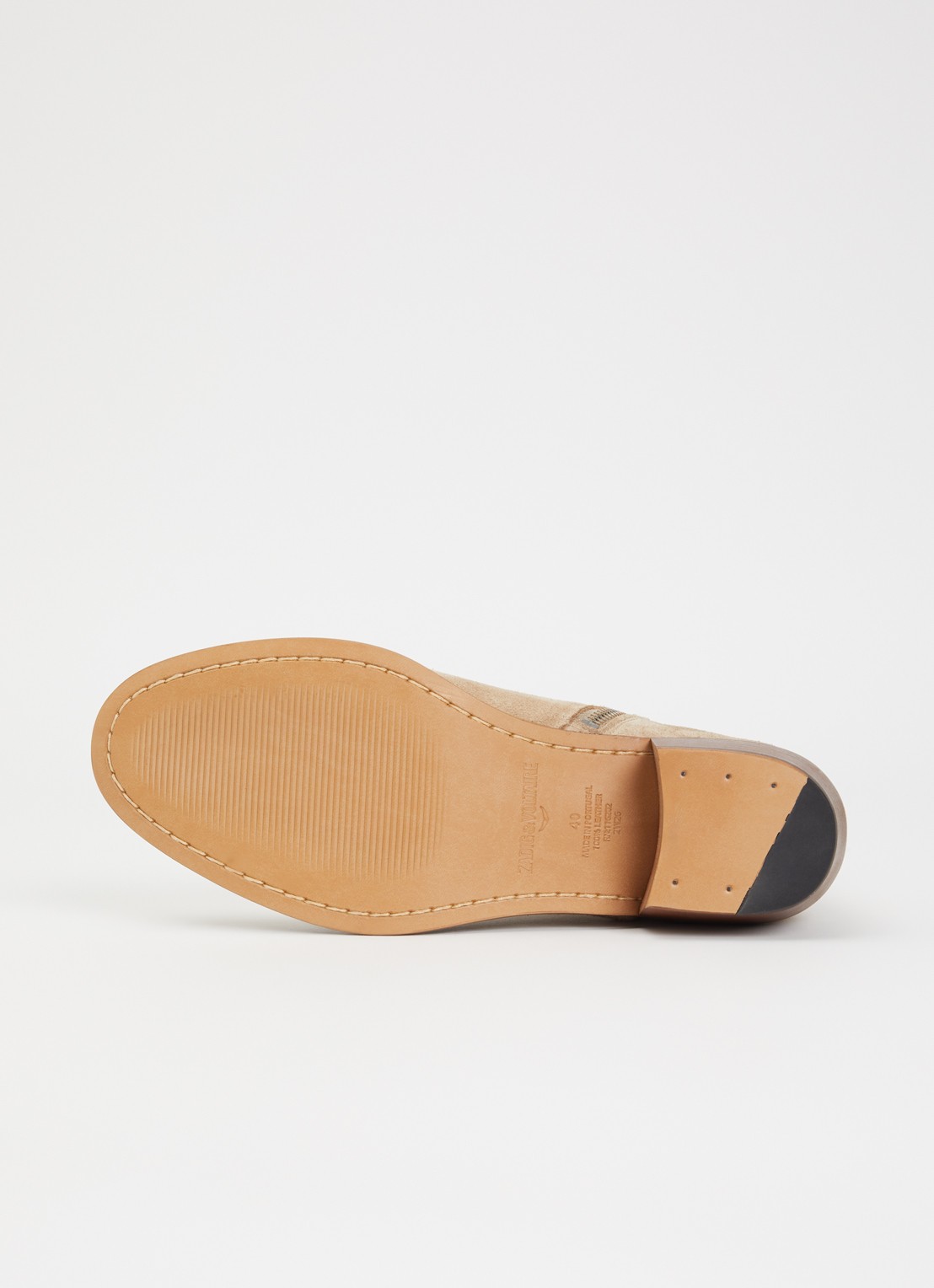 Zadig&Voltaire Cowboylaars van suède - detail 3 beige