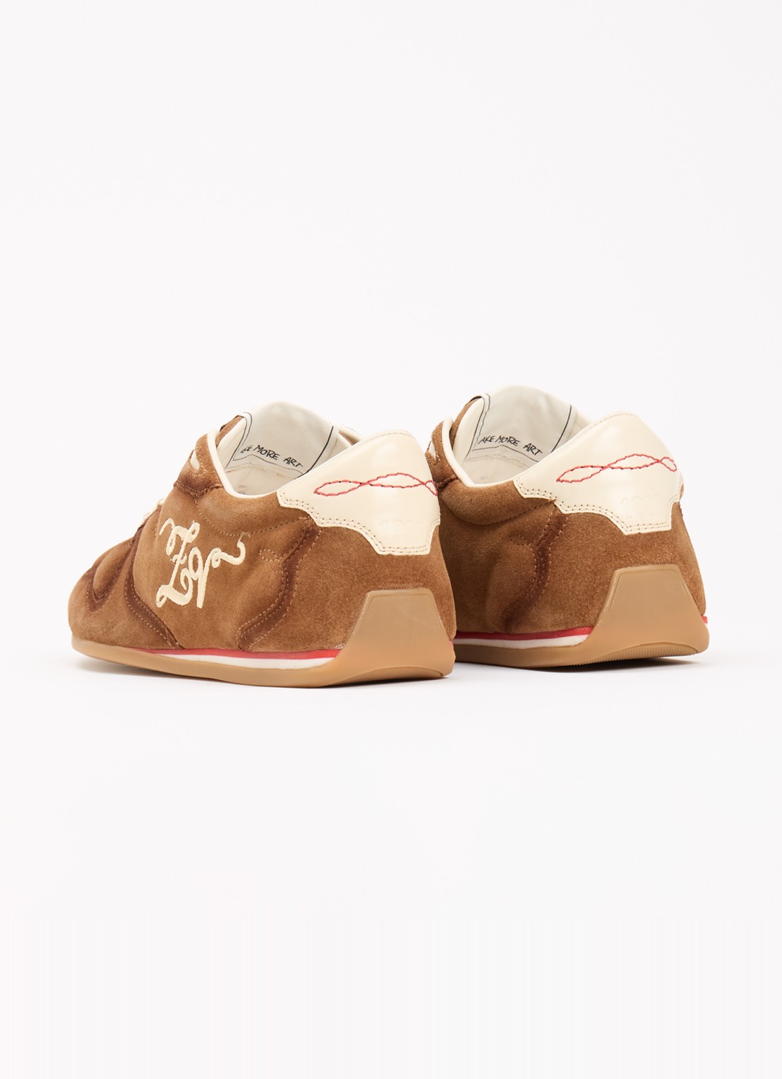 Zadig&Voltaire Dance sneaker van suède - achterkant 5 cognac