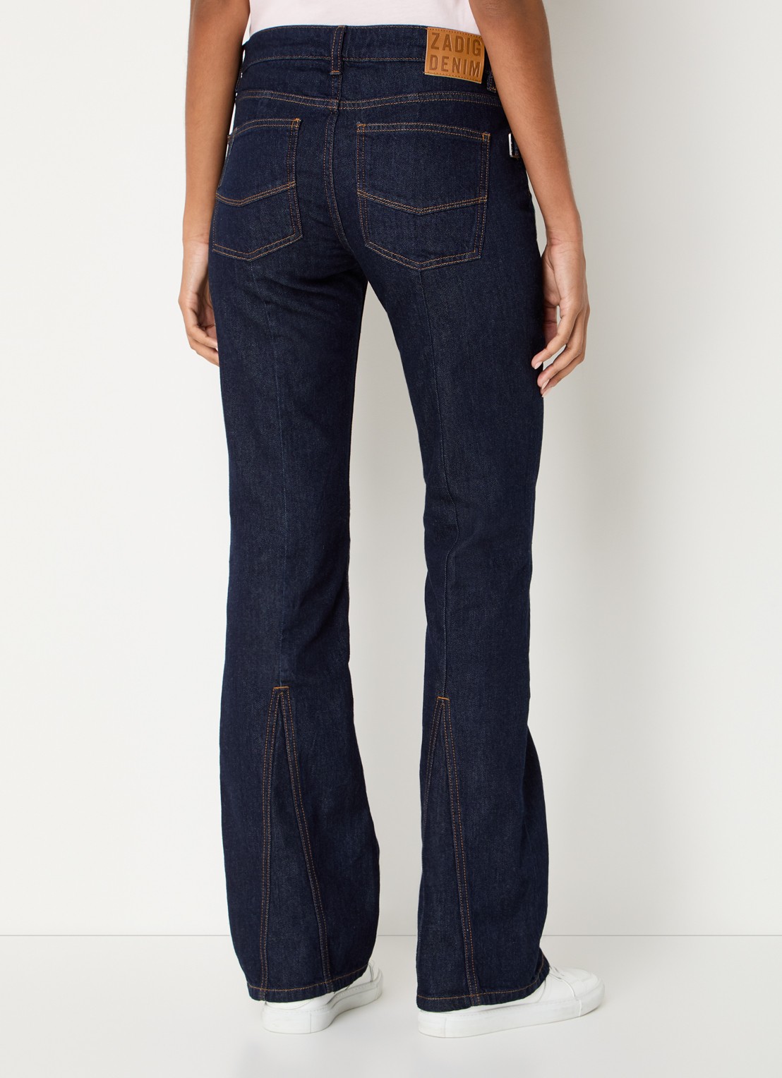 Zadig&Voltaire Eclipse high waist flared jeans met steekzakken - achterkant 5 indigo