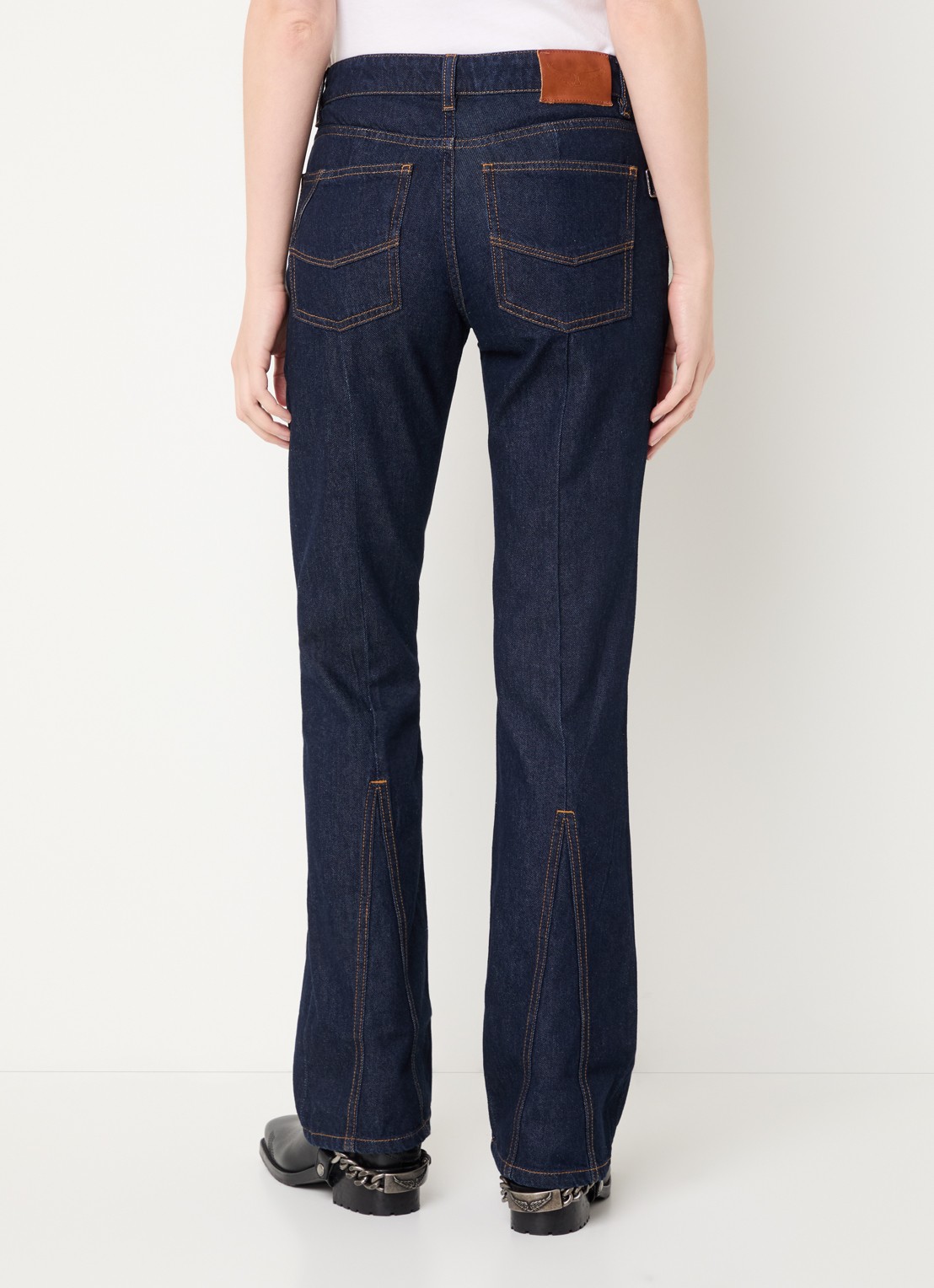Zadig&Voltaire Eclipse high waist flared jeans met steekzakken - achterkant 5 indigo