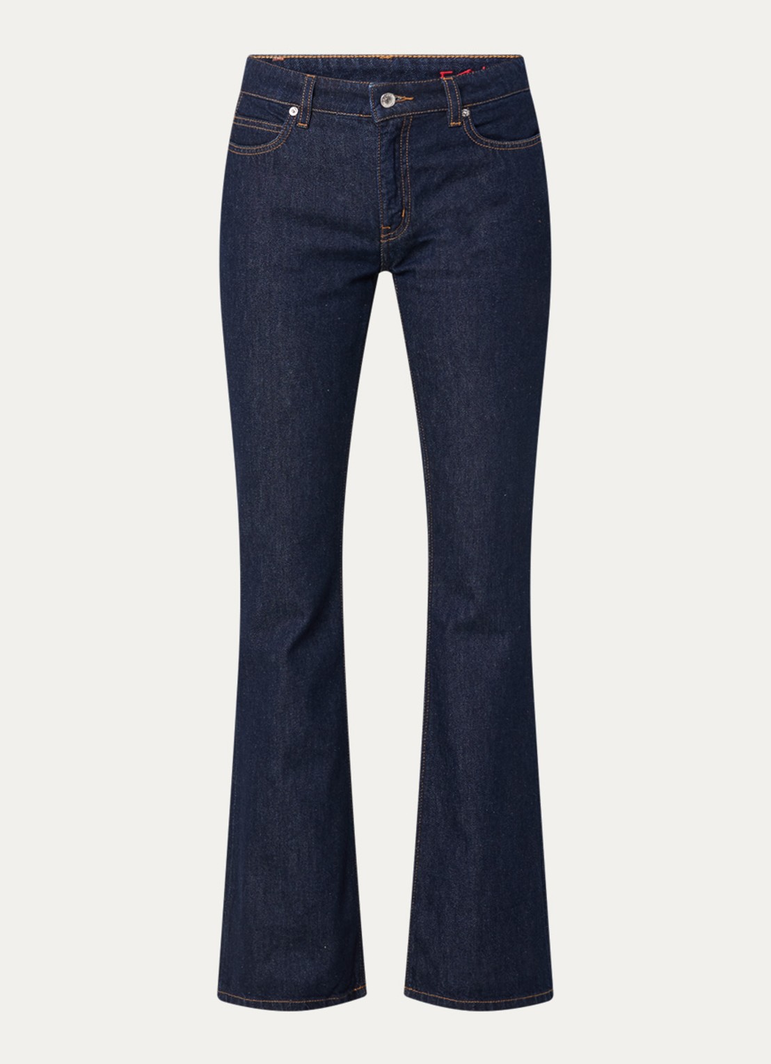 Zadig&Voltaire Eclipse high waist flared jeans met steekzakken - voorkant indigo