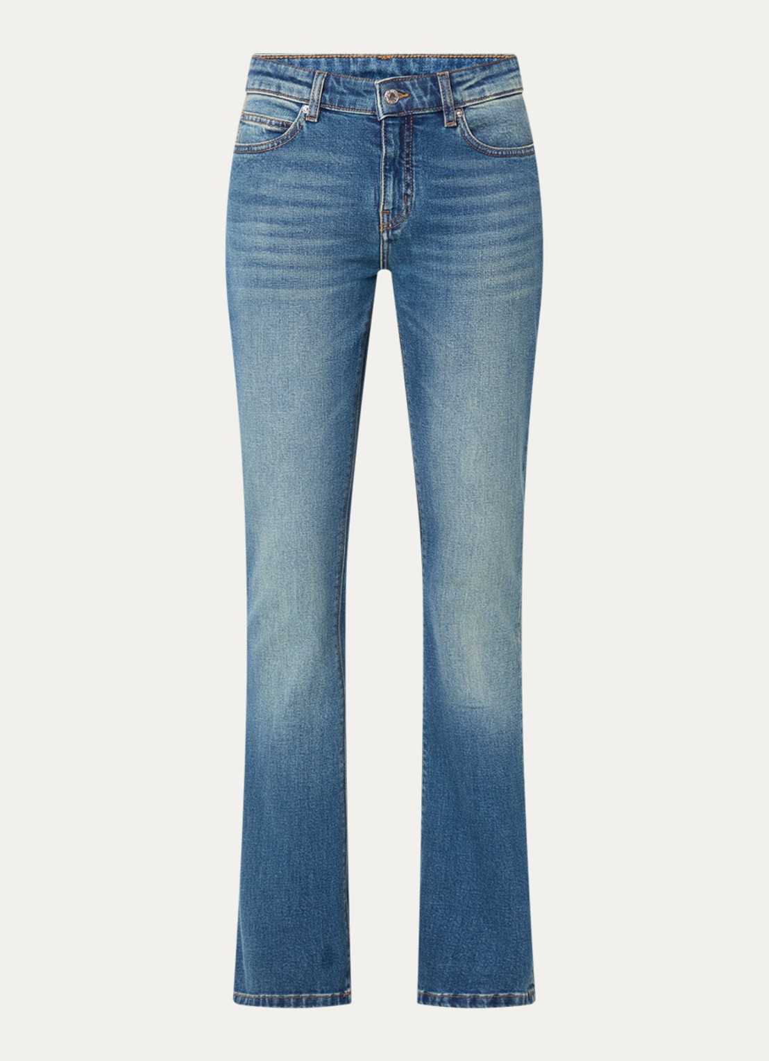 Zadig&Voltaire Eclipse high waist flared jeans met steekzakken - voorkant 4 indigo