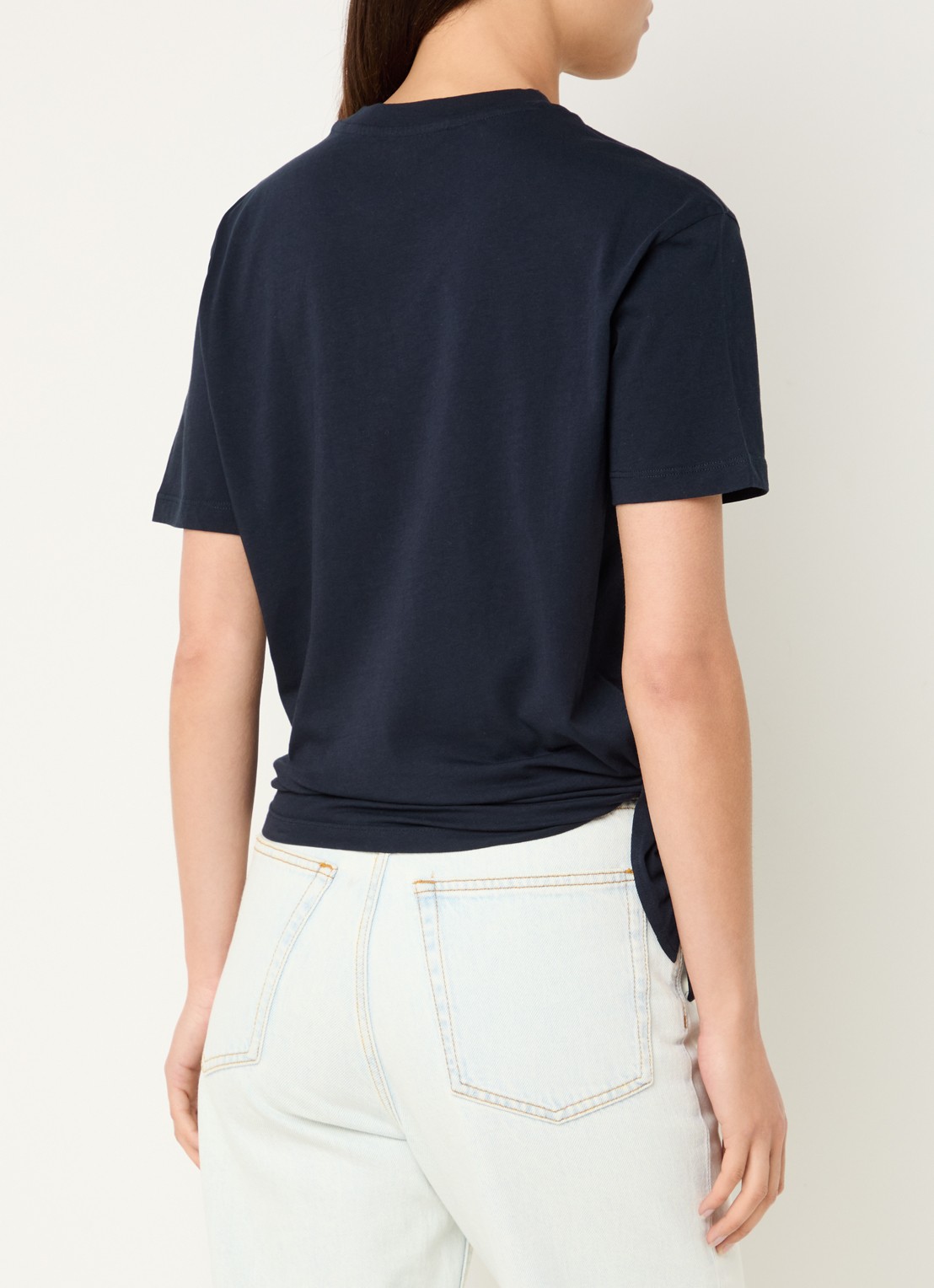 Zadig&Voltaire Edda T-shirt met logo en strass - achterkant 4 donkerblauw