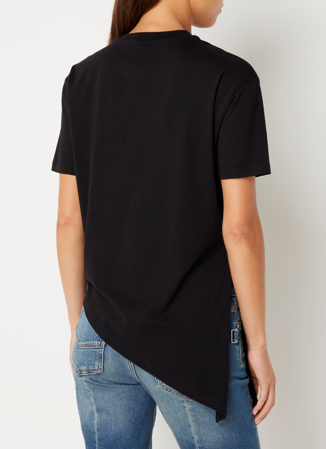 Zadig&Voltaire Edda T-shirt met logo en strass - achterkant 2 zwart