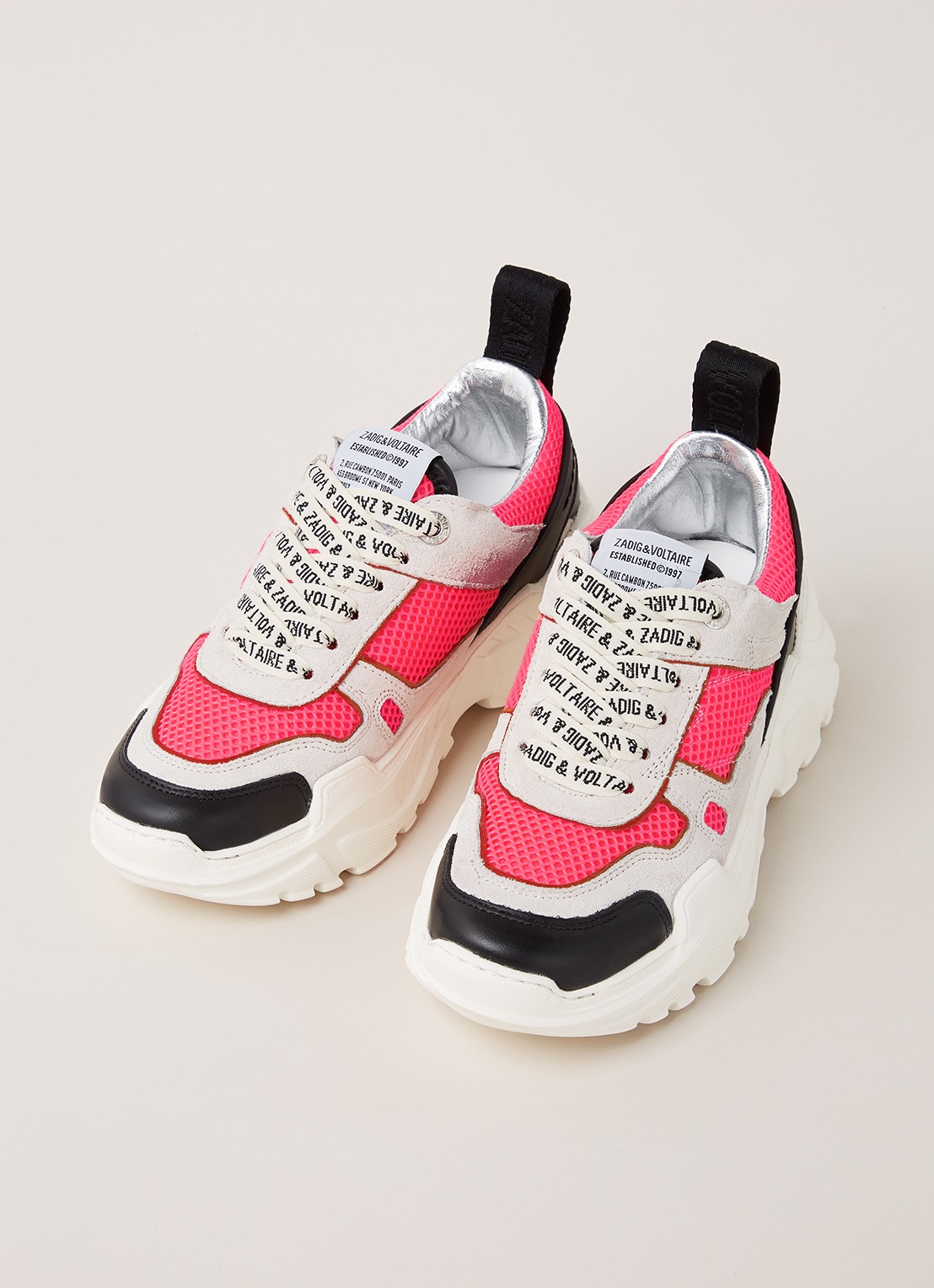 Zadig&Voltaire Future sneaker met leren details - detail 4 undefined