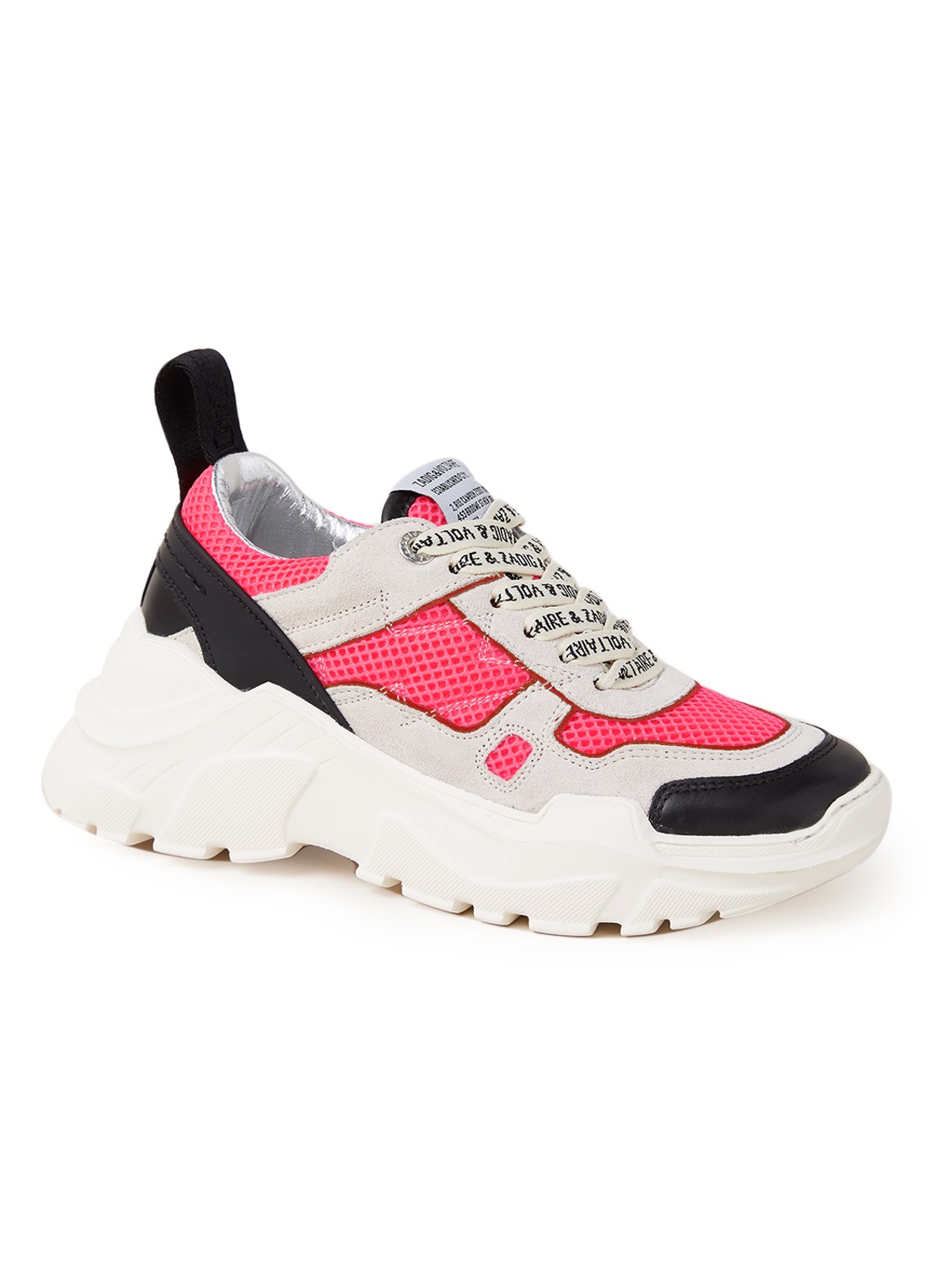 Zadig&Voltaire Future sneaker met leren details - voorkant undefined