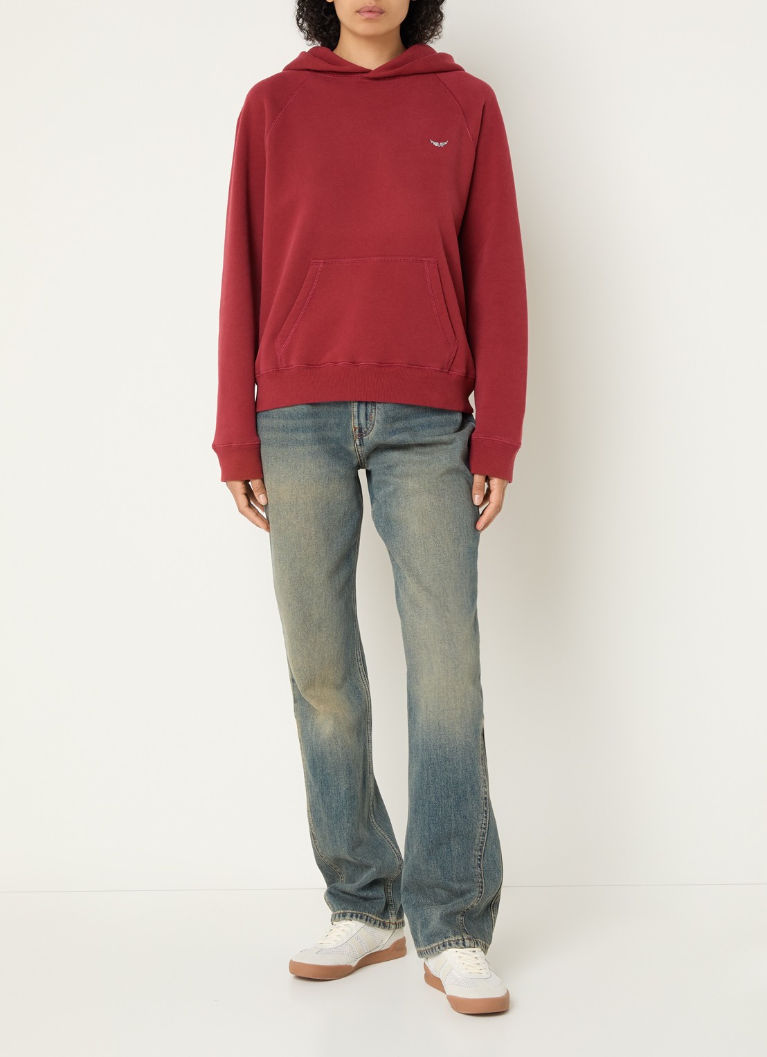 Zadig&Voltaire Georgy hoodie met strass - voorkant 4 rood