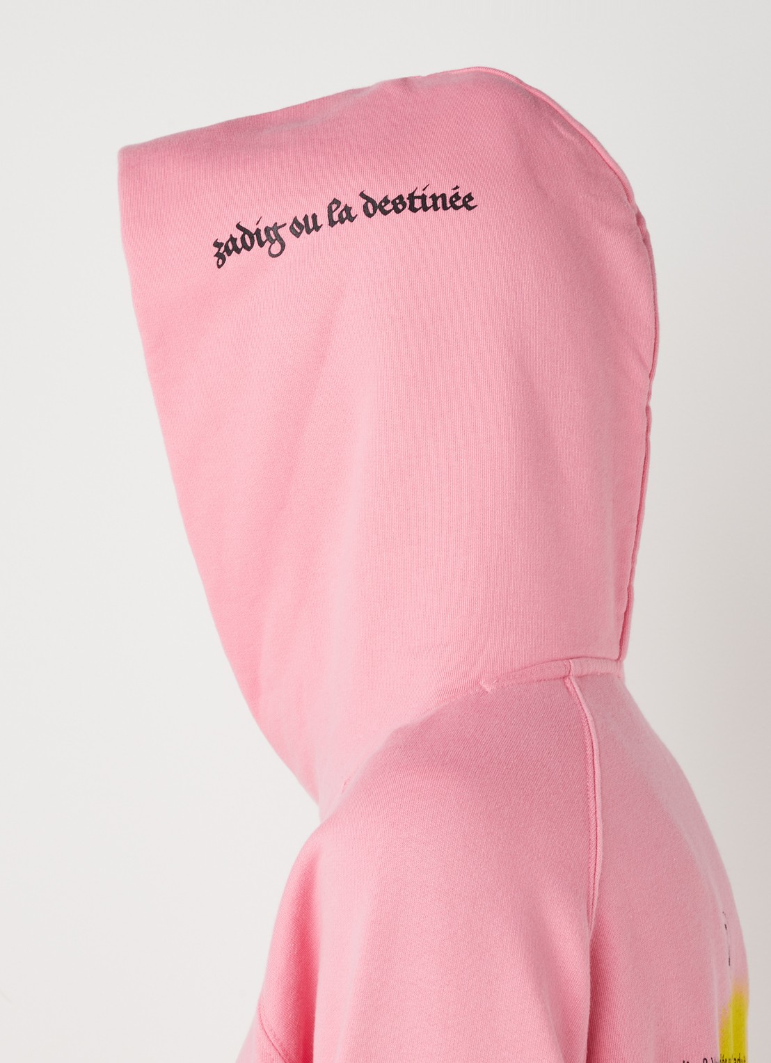 Zadig&Voltaire Georgy Mltcusto hoodie met front- en backprint - detail 3 roze