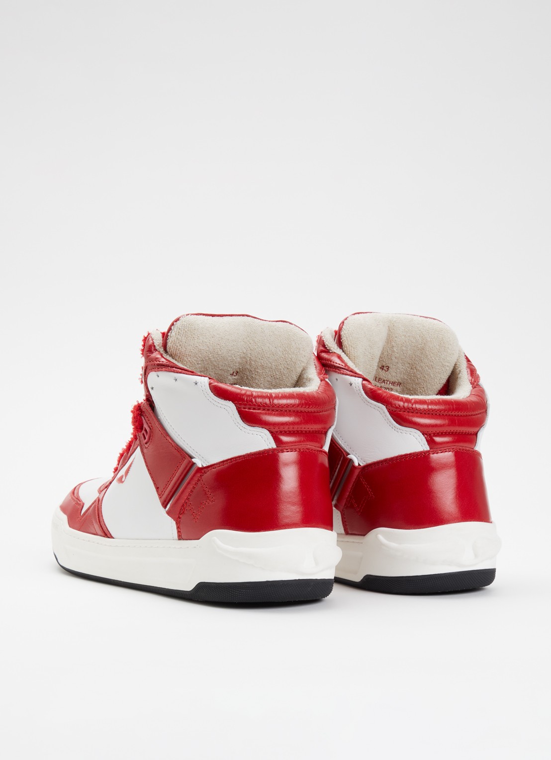 Zadig&Voltaire High Wings sneaker van leer - achterkant 4 rood