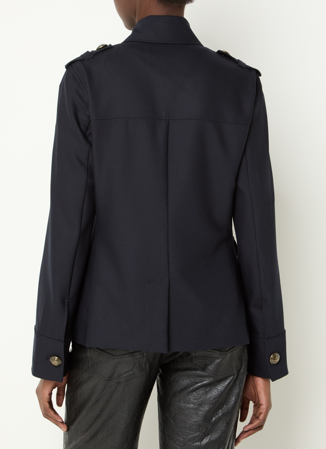 Zadig&Voltaire Jack met klepzakken - achterkant 4 zalmroze