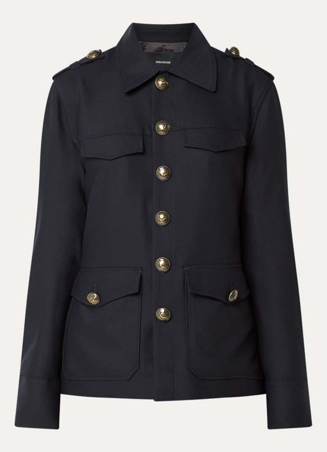 Zadig&Voltaire Jack met klepzakken - voorkant zalmroze
