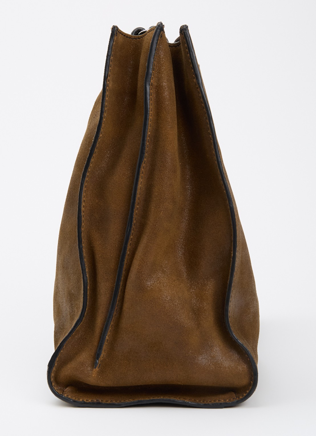 Zadig&Voltaire Jack schoudertas van suède met afneembare schouderriem - detail 4 bruin