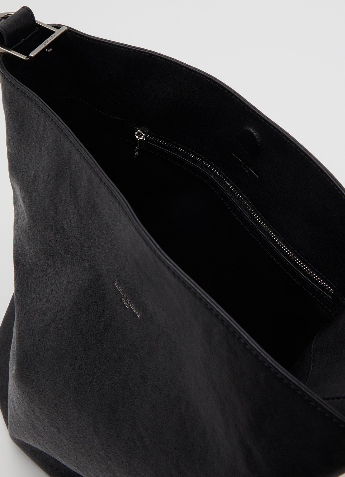 Zadig&Voltaire Jane crossbodytas van leer - detail 3 zwart