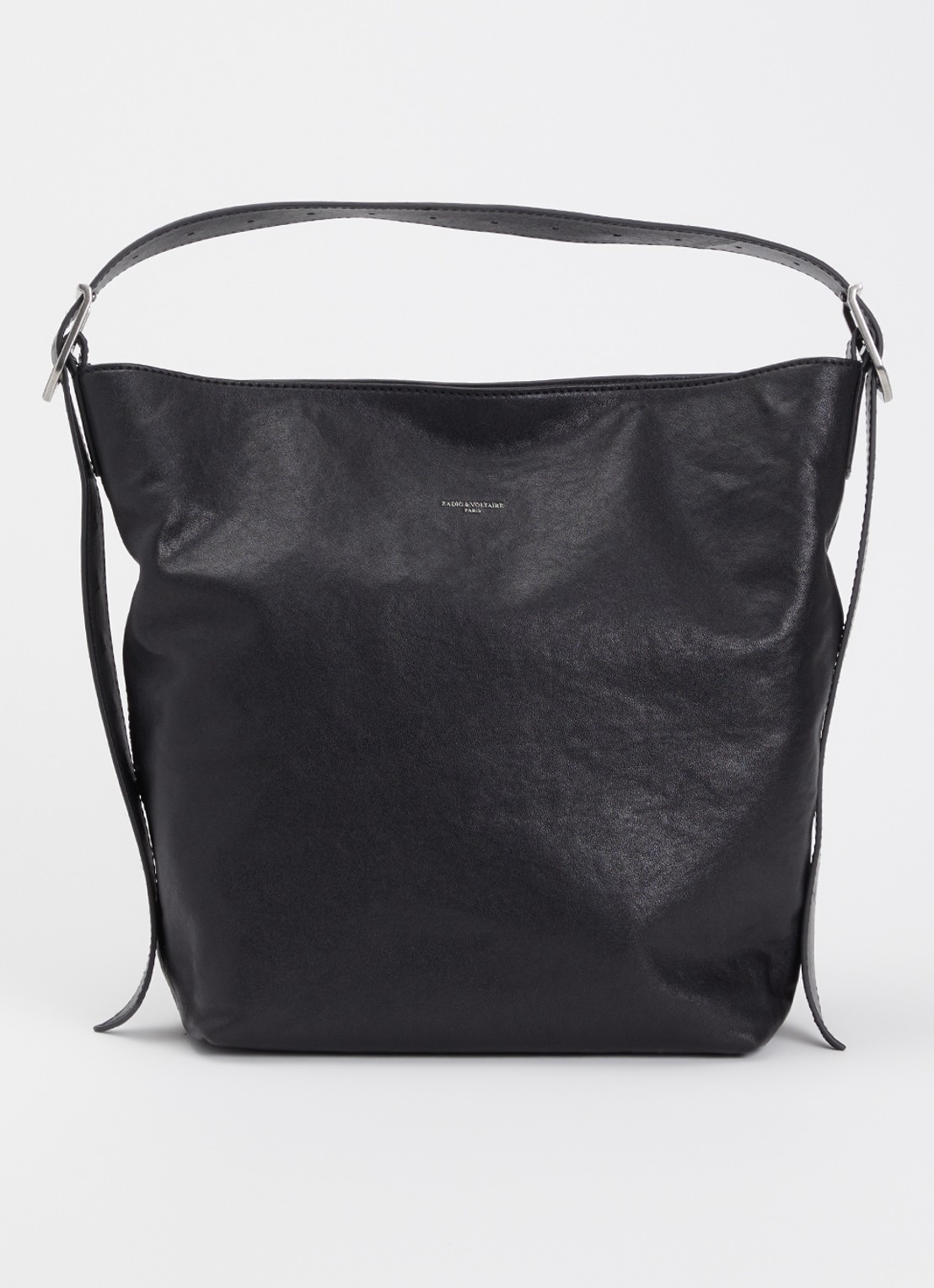 Zadig&Voltaire Jane crossbodytas van leer - voorkant zwart