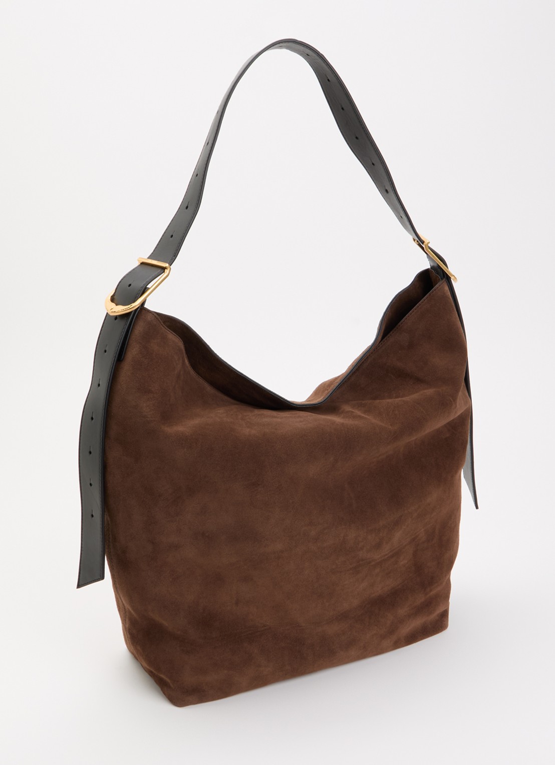 Zadig&Voltaire Jane Hobo shopper van suède met afneembare schouderriem - achterkant 6 bruin