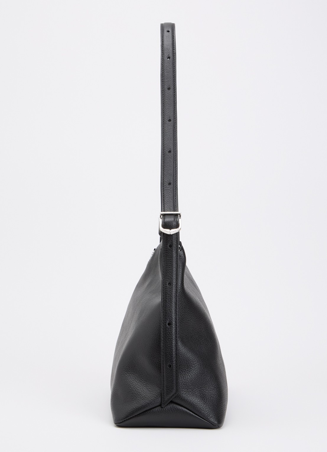 Zadig&Voltaire Jim schoudertas van leer met verstelbare schouderriem - detail 6 zwart
