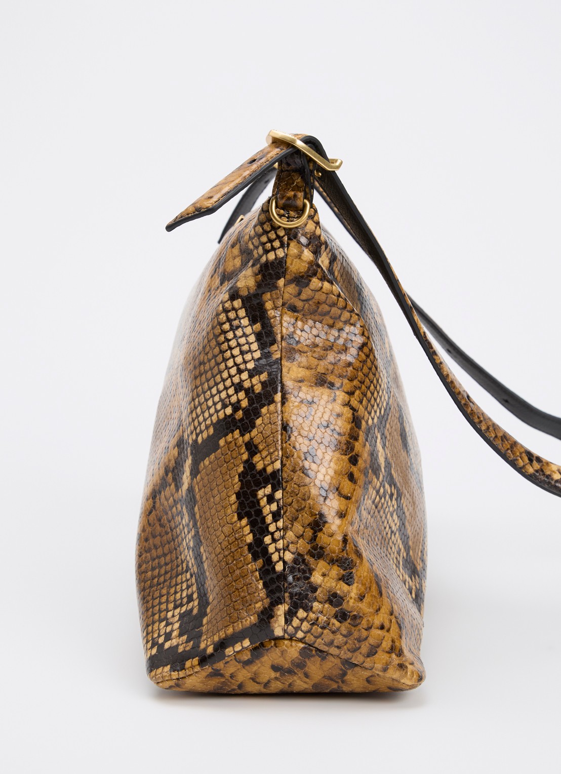 Zadig&Voltaire Jim Wild schoudertas van leer met slangenprint - detail 6 camel