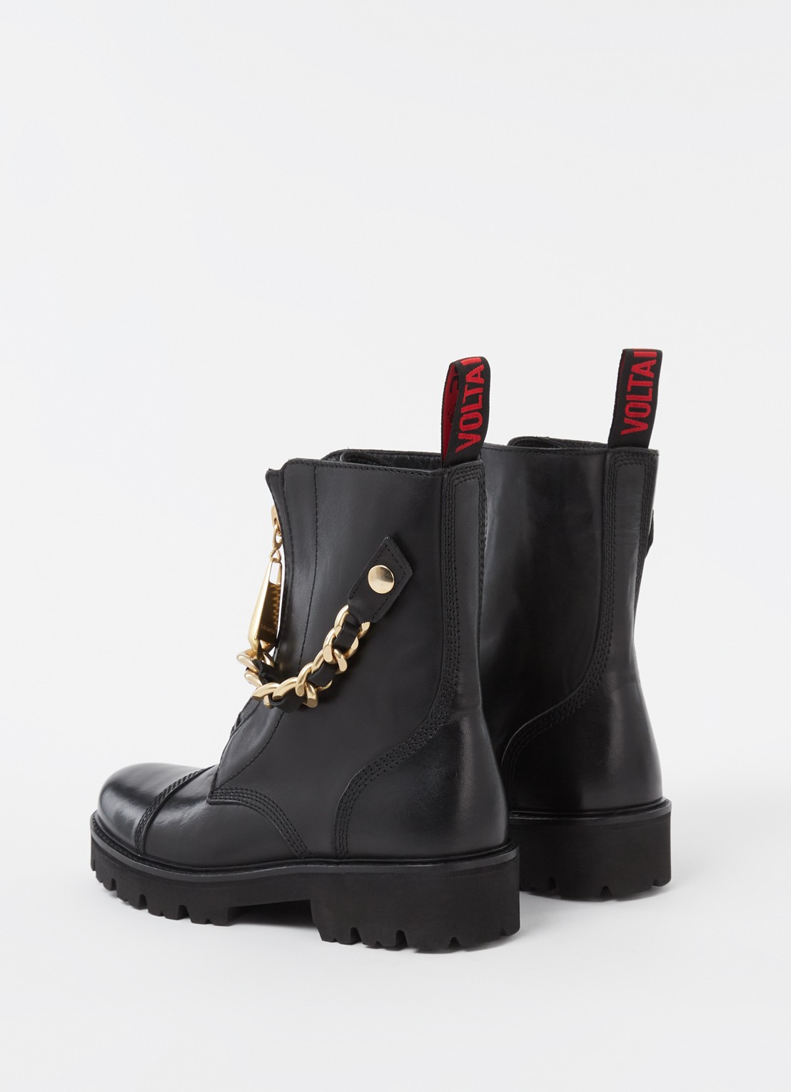 Zadig&Voltaire Joe Cecilia biker boot van leer - detail 3 zwart