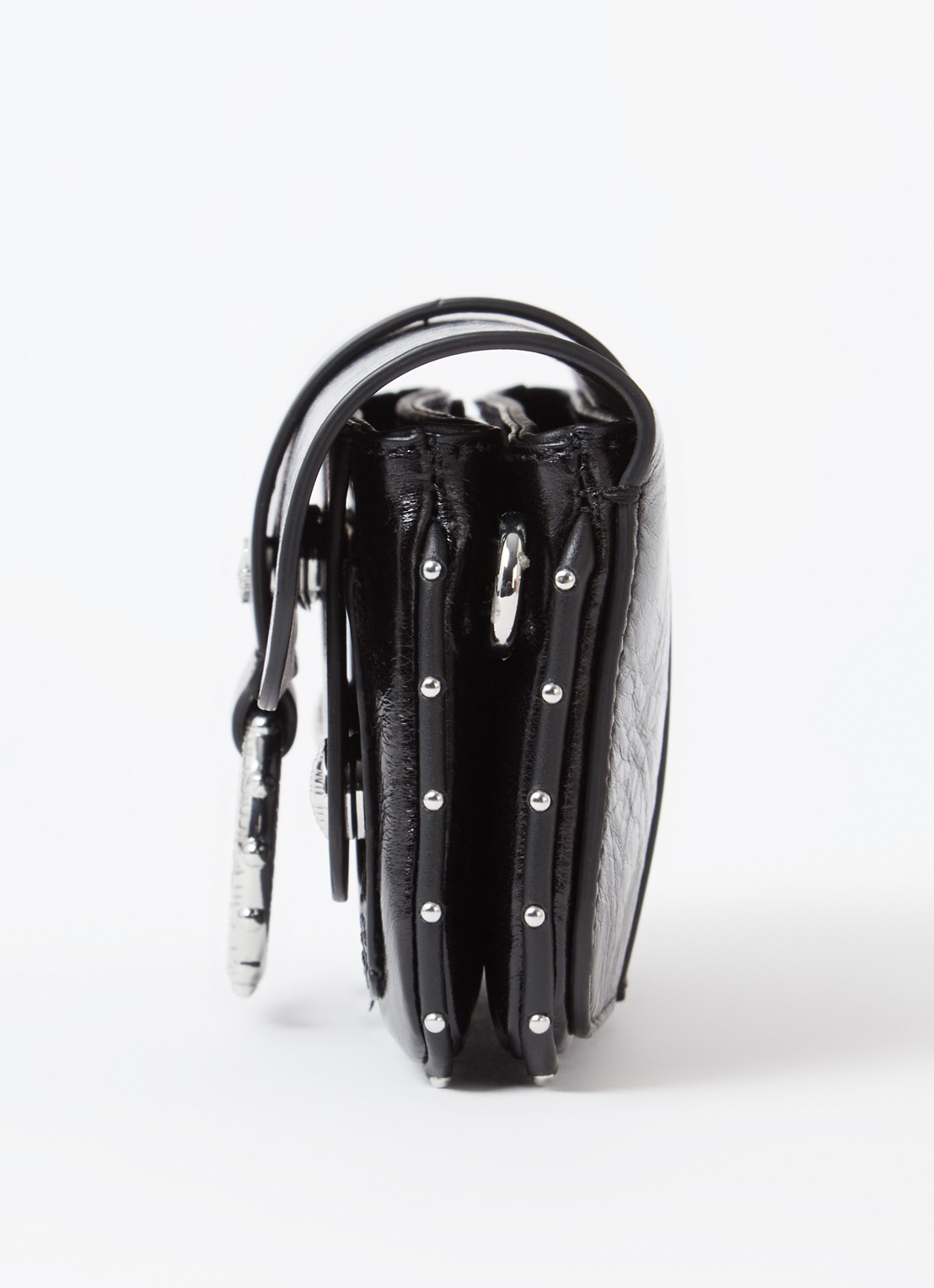 Zadig&Voltaire Kate crossbodytas van leer - detail 3 zwart
