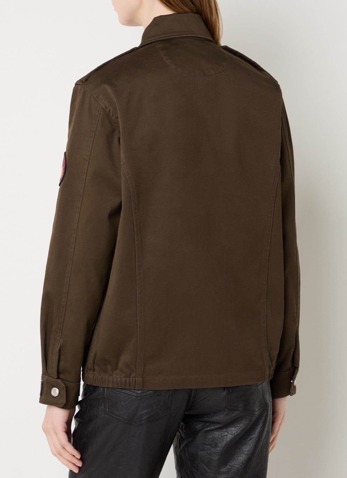 Zadig&Voltaire Kid jack met klepzakken en logoborduring - achterkant 4 bruin