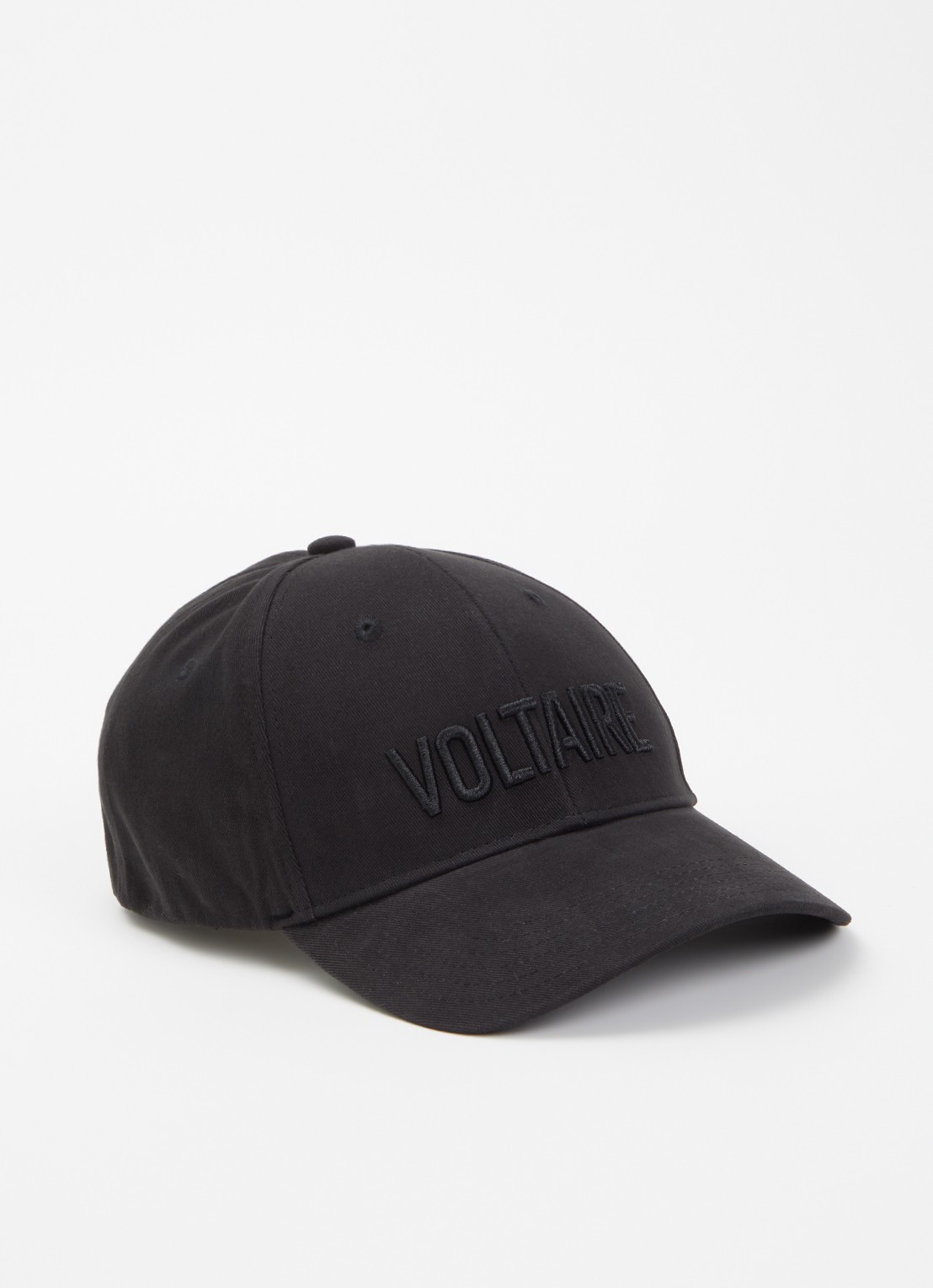 Zadig&Voltaire Klelia pet met logoborduring - voorkant zwart
