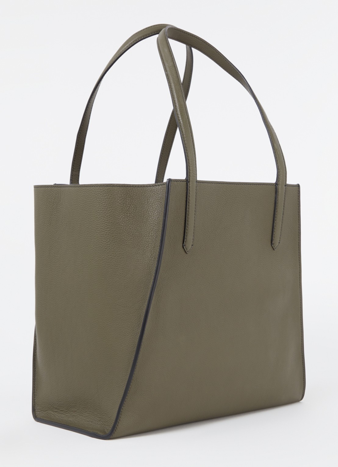 Zadig&Voltaire Le Borderline schoudertas van leer - achterkant 5 bronsgroen