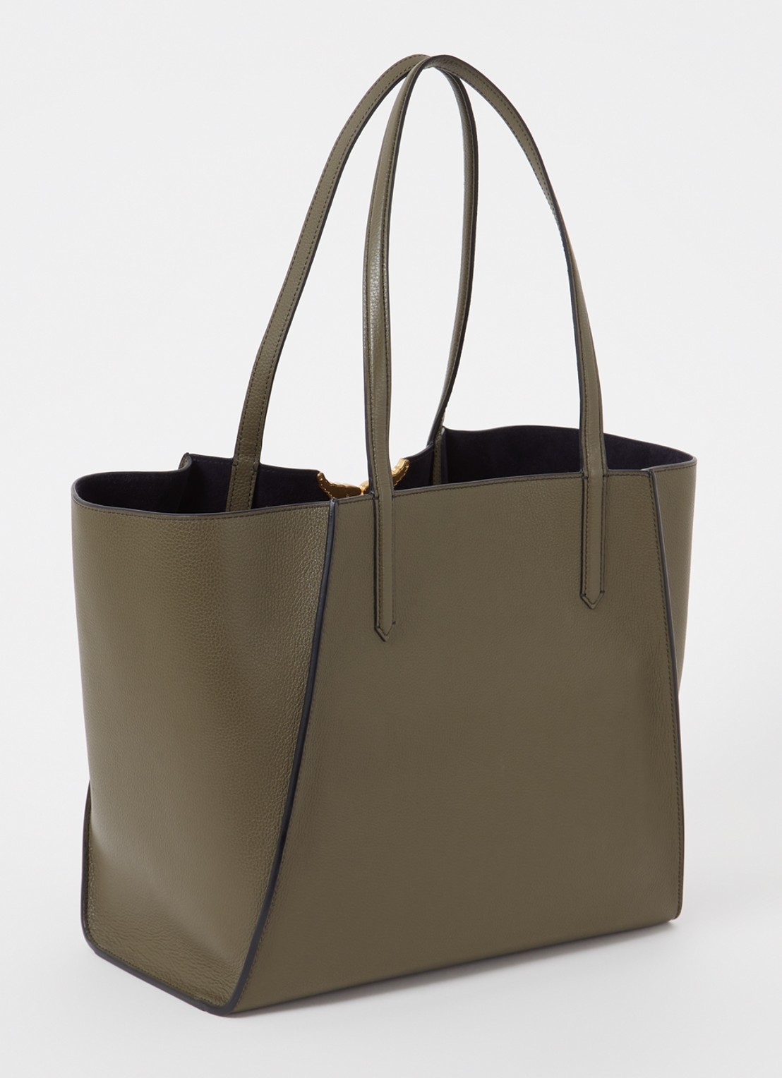 Zadig&Voltaire Le Borderline schoudertas van leer - achterkant 5 olijfgroen