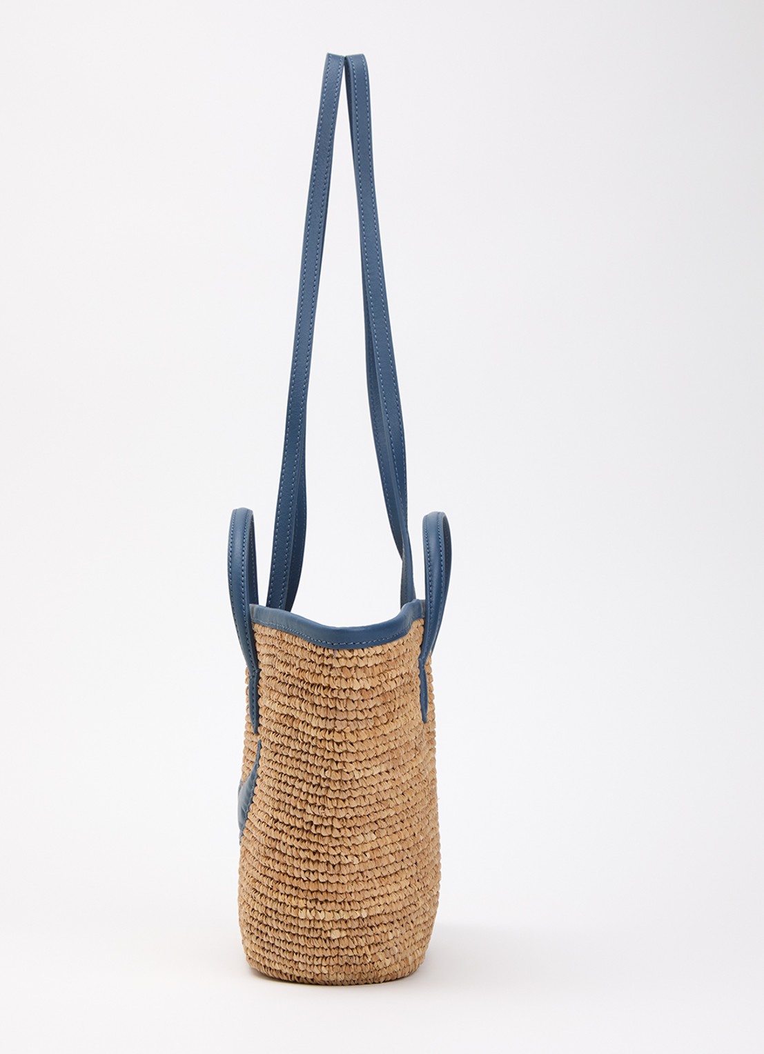 Zadig&Voltaire Le mini wings van raffia met leren details - detail 4 blauw