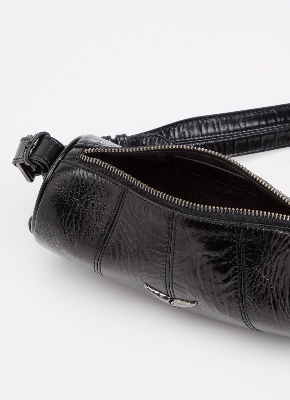 Zadig&Voltaire Le Roudoudou schoudertas van leer - detail 2 zwart