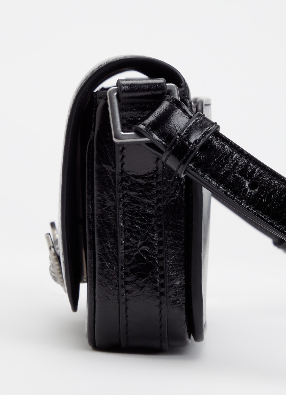 Zadig&Voltaire Le Zazi crossbodytas van kalfsleer met verstelbare schouderriem - detail 3 zwart