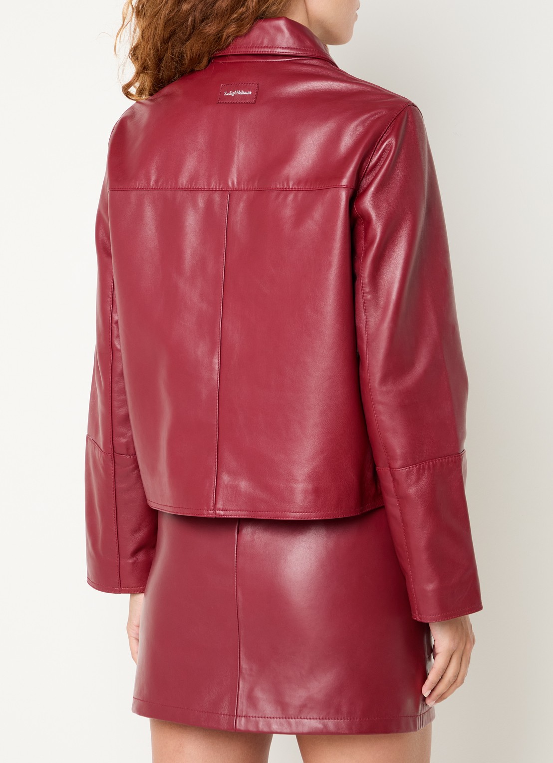 Zadig&Voltaire Lessa jack van imitatieleer - achterkant 3 rood