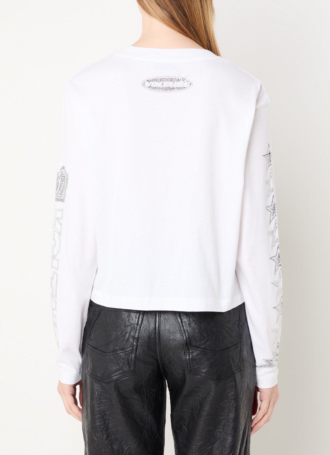 Zadig&Voltaire Longsleeve met strass - achterkant wit