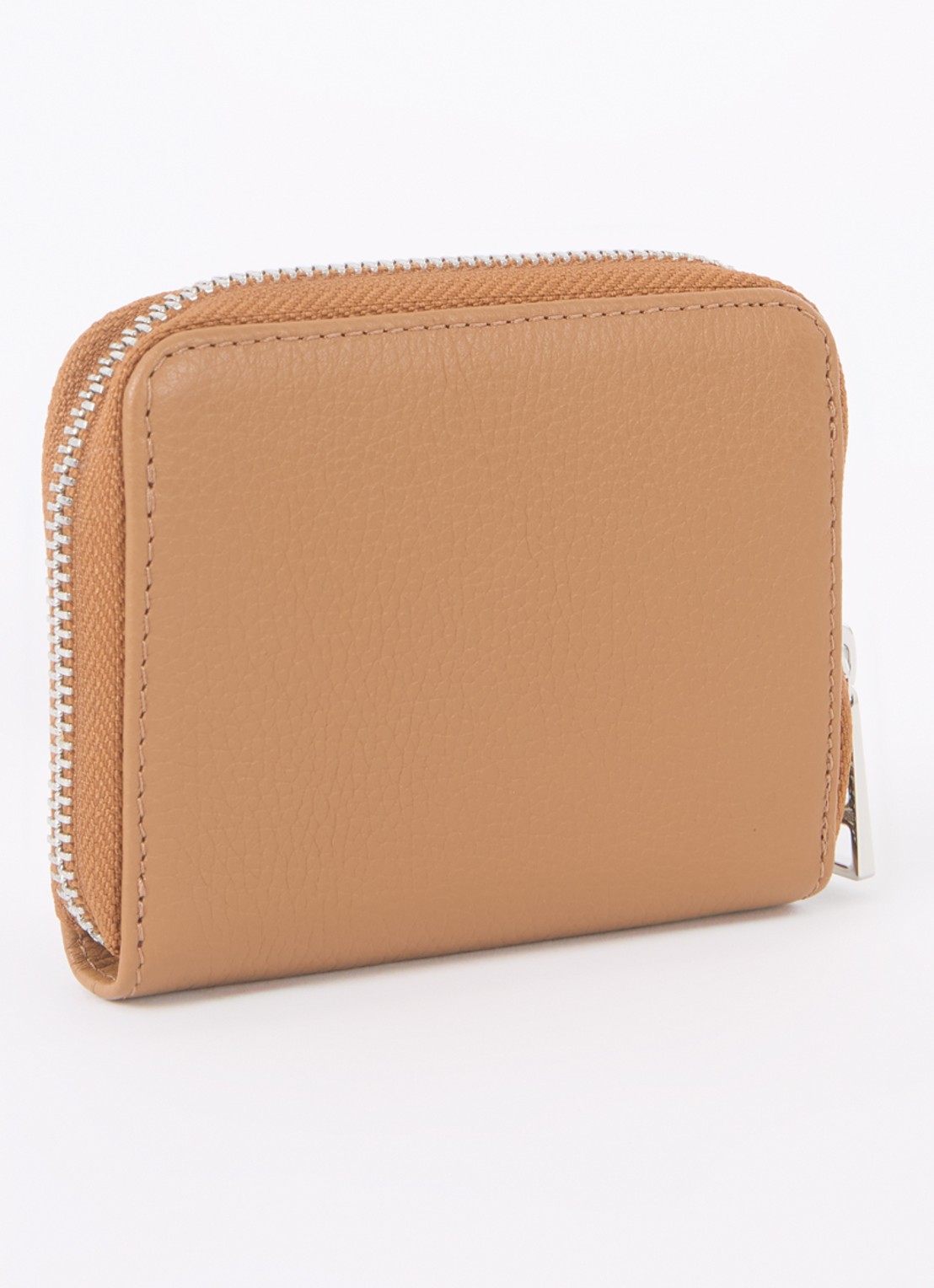 Zadig&Voltaire Mini portemonnee van leer - achterkant 3 roestbruin