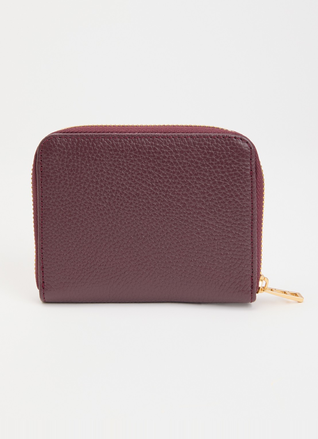 Zadig&Voltaire Mini portemonnee van leer - achterkant 3 paars