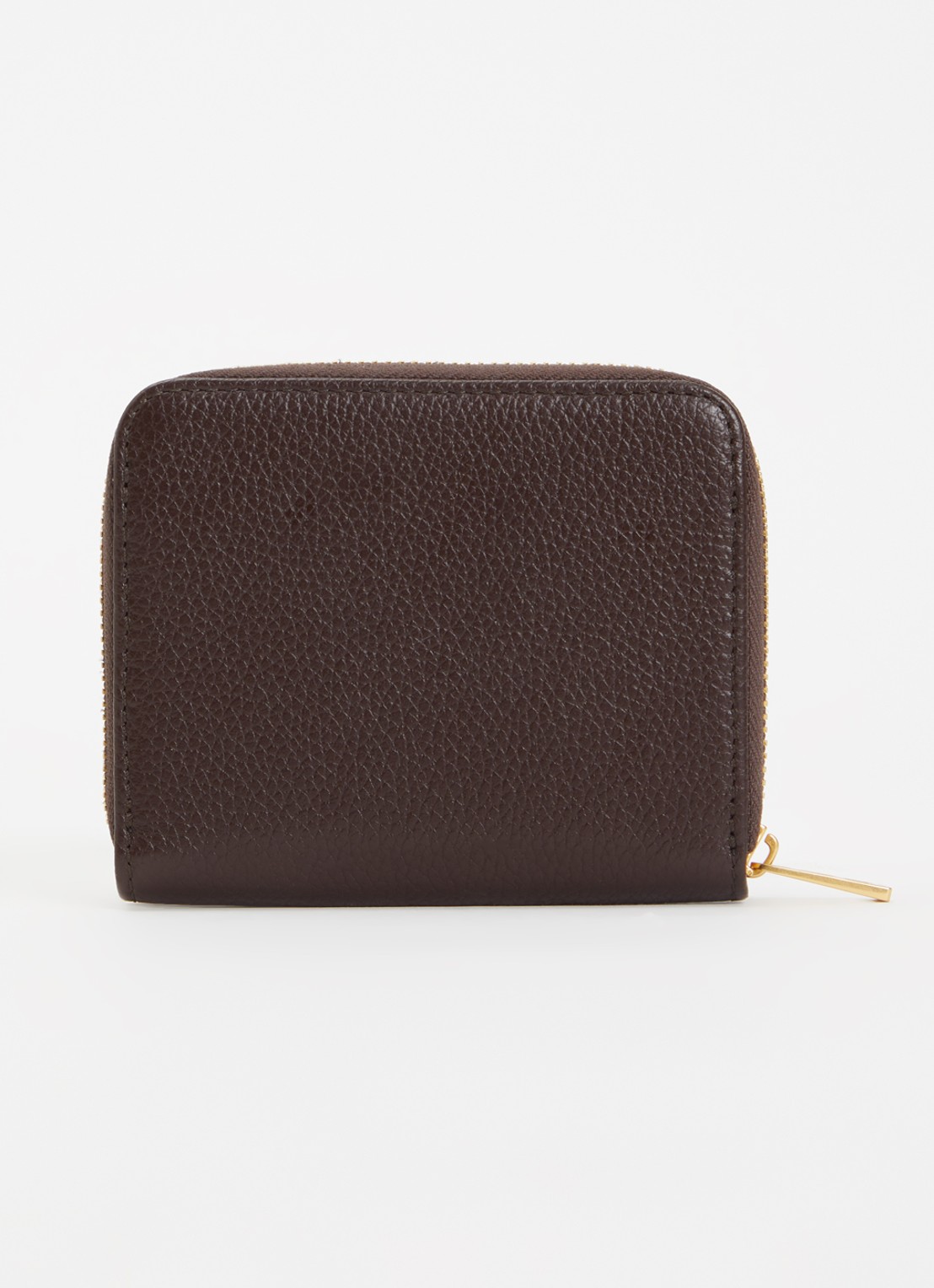 Zadig&Voltaire Mini portemonnee van leer - achterkant 3 bruin