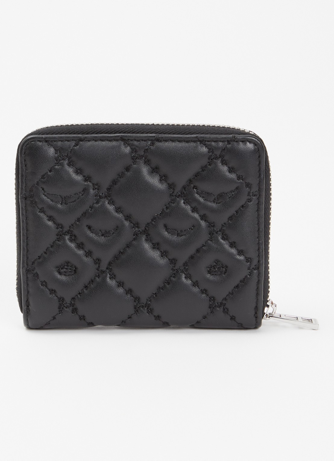 Zadig&Voltaire Mini Portemonnee van quilted lamsleer - voorkant 3 zwart