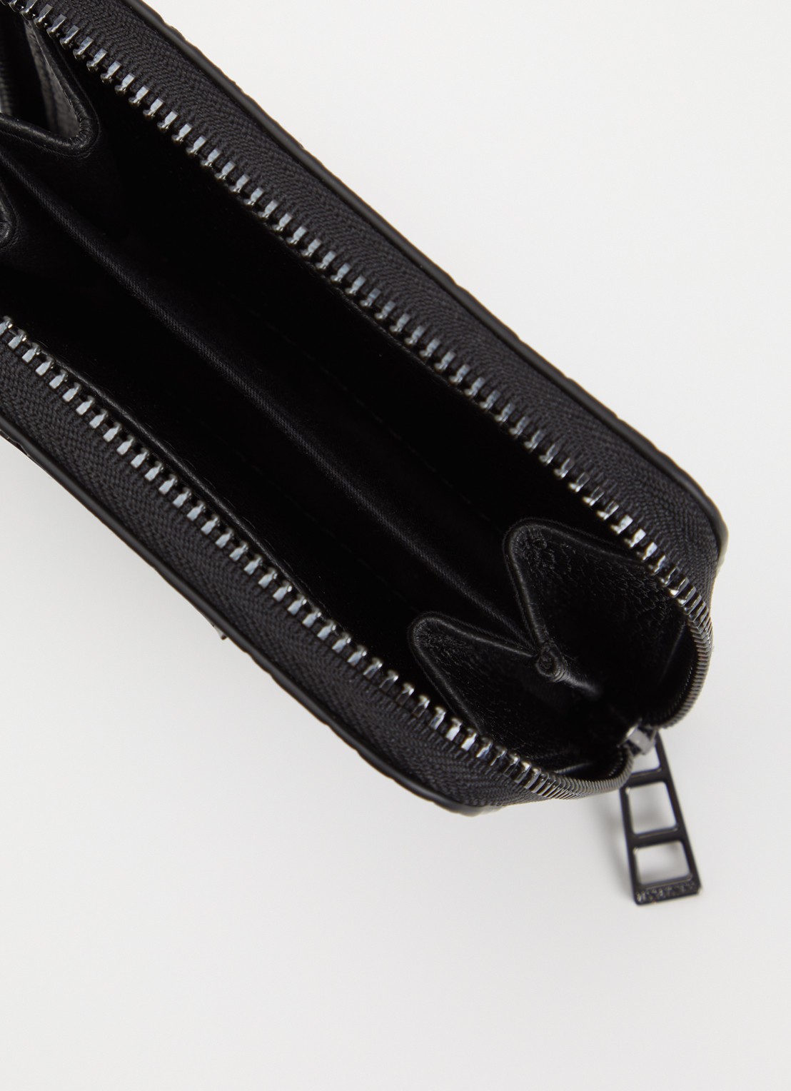 Zadig&Voltaire Mini ZV portemonnee van leer met crocostructuur - detail 2 zwart