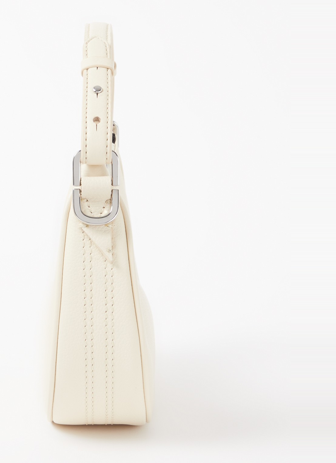 Zadig&Voltaire Moonrock schoudertas van leer - detail ivoor