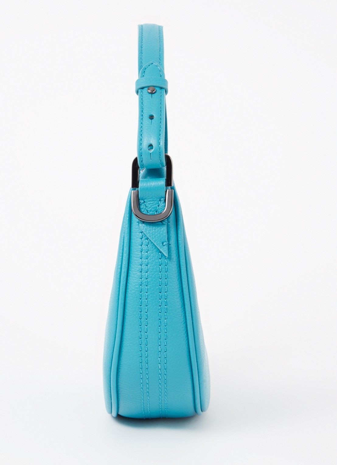 Zadig&Voltaire Moonrock schoudertas van leer - detail 2 blauw